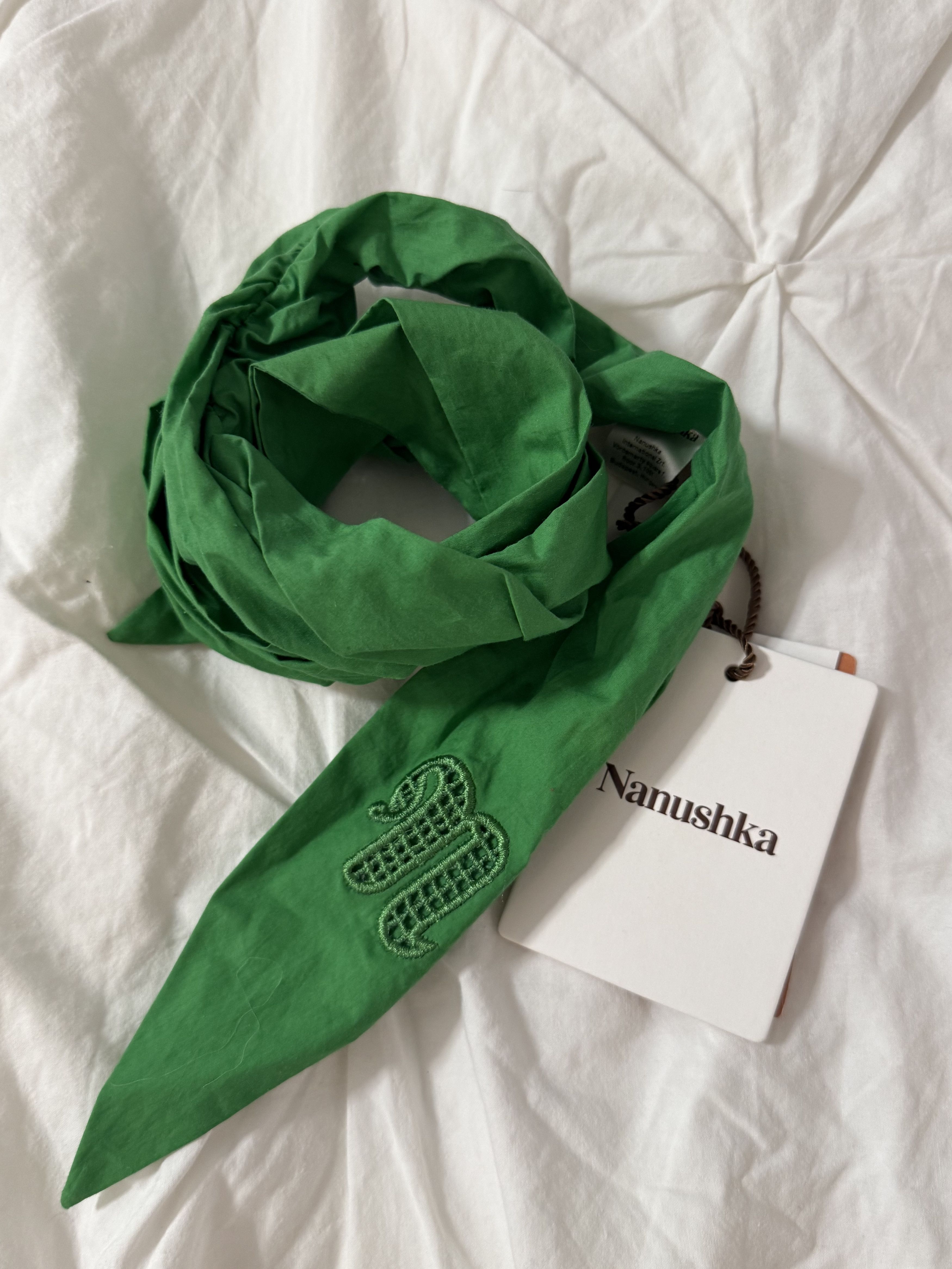 Nanushka Green scarf Size ONE SIZE - 1 Thumbnail