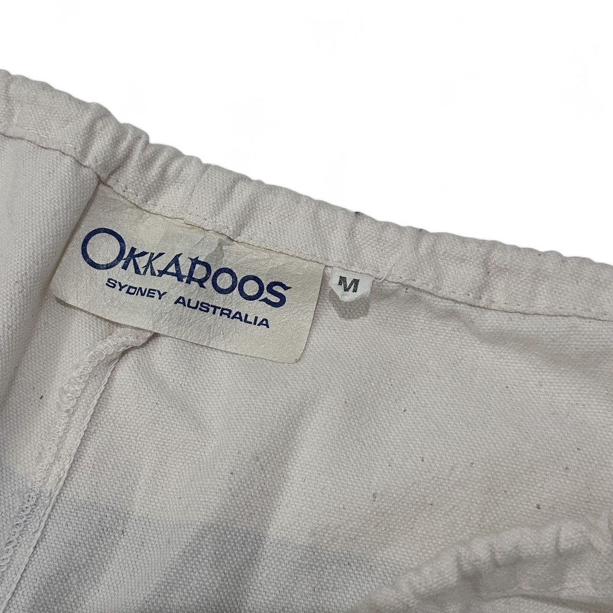 Vintage Okkaroos Australia Drawstring Canvas Board Short Size US 35 - 6 Thumbnail