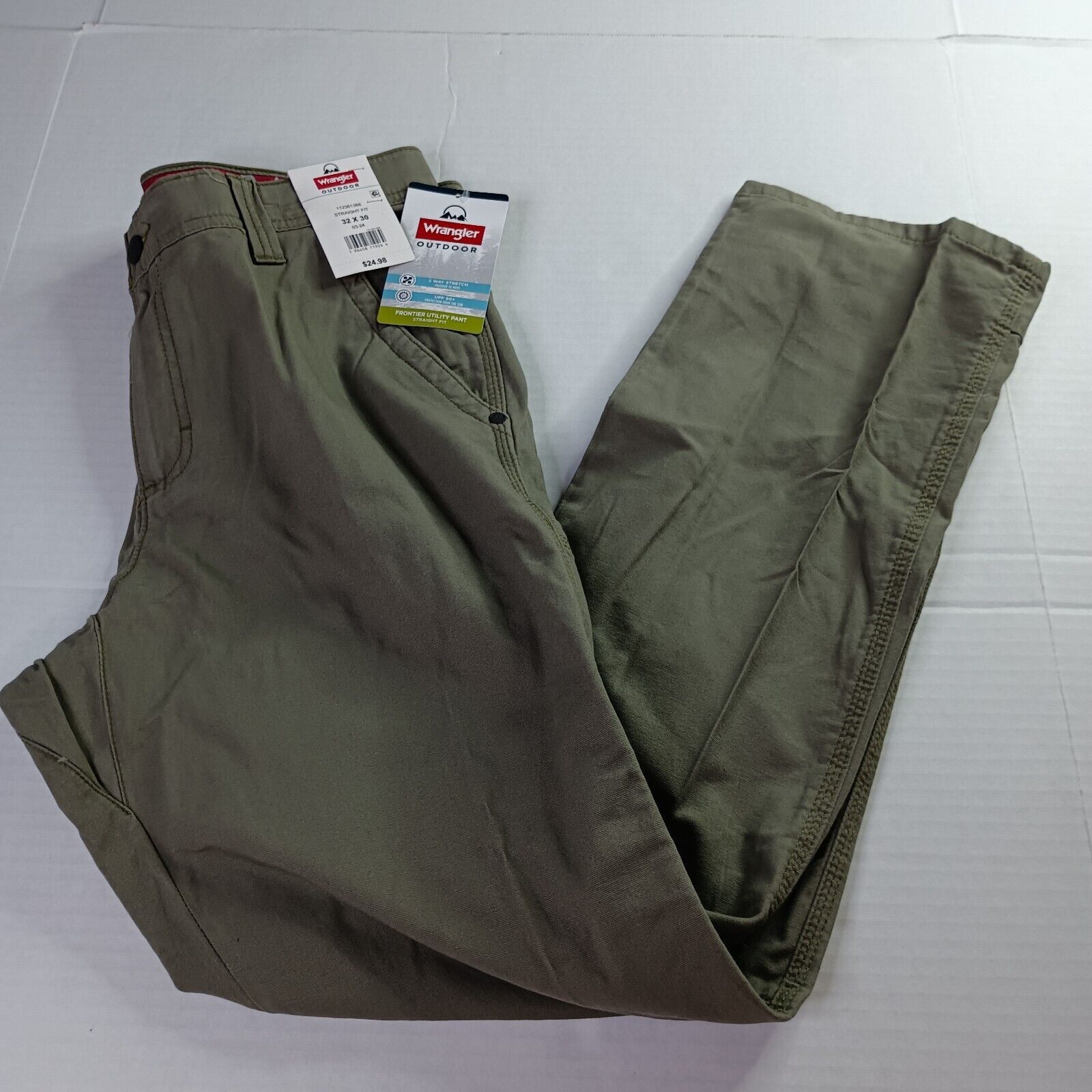 Wrangler Wrangler Frontier Utility Pants Men 32x30 Green Straight Fit Size US 32 / EU 48 - 1 Thumbnail