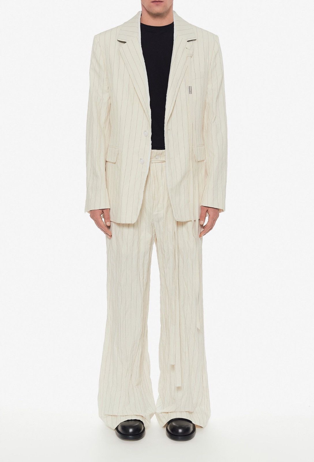 Ann Demeulemeester Last Ann Demeulemeester Kastor Wide Fit Lounge Cotton Pants Size US 34 / EU 50 - 4 Thumbnail