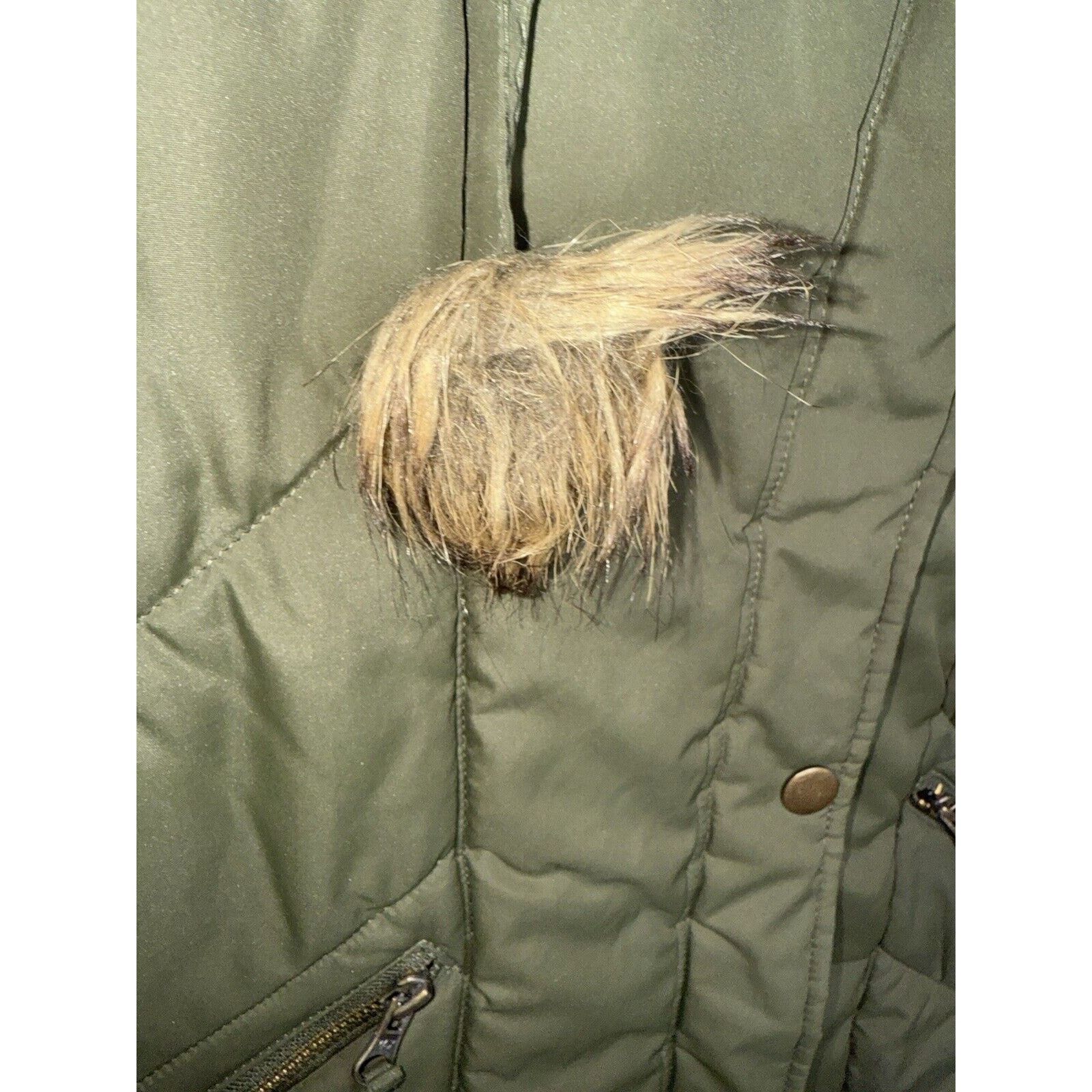 & Other Stories American Rag Puffer Jacket Parka Coat Women’s Medium Khaki Size M / US 6-8 / IT 42-44 - 5 Thumbnail
