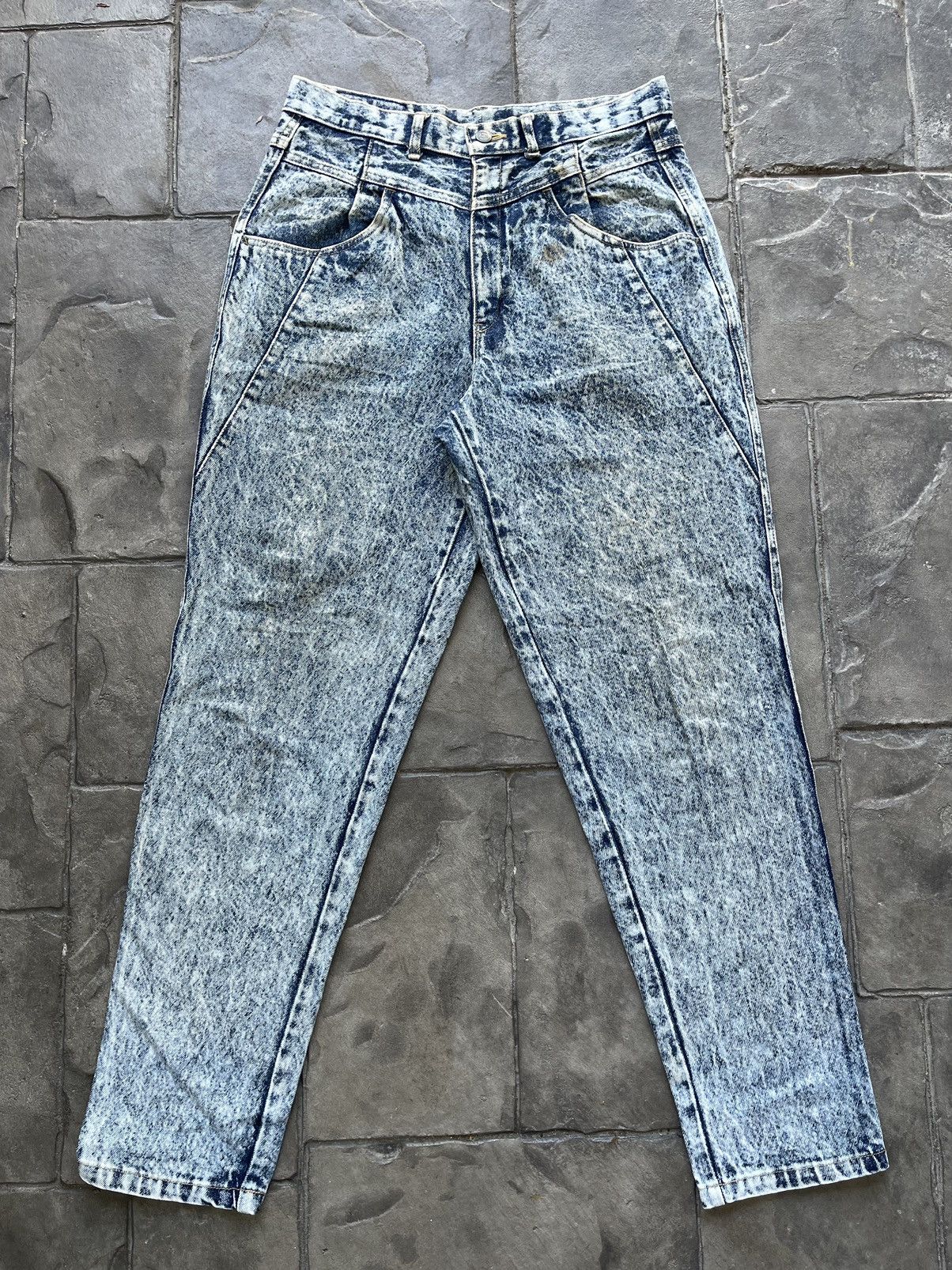 If Six Was Nine JAPAN MADE Fittz Acid Wash Denim Size US 31 - 1 Thumbnail