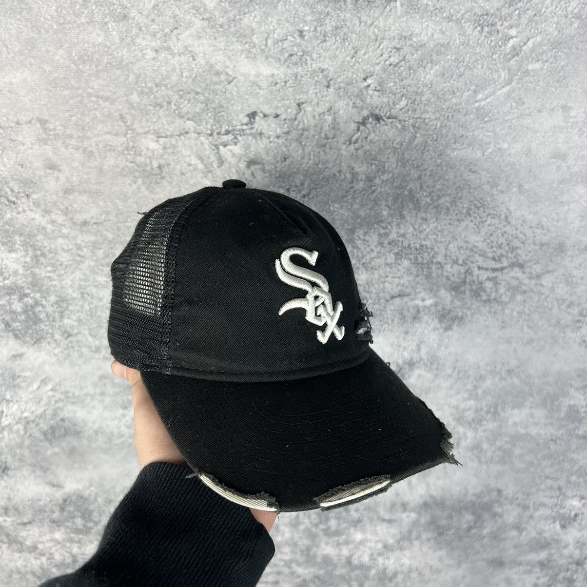 MLB Sox New Era Vintage Cap Men's Black One Size Size ONE SIZE - 1 Thumbnail