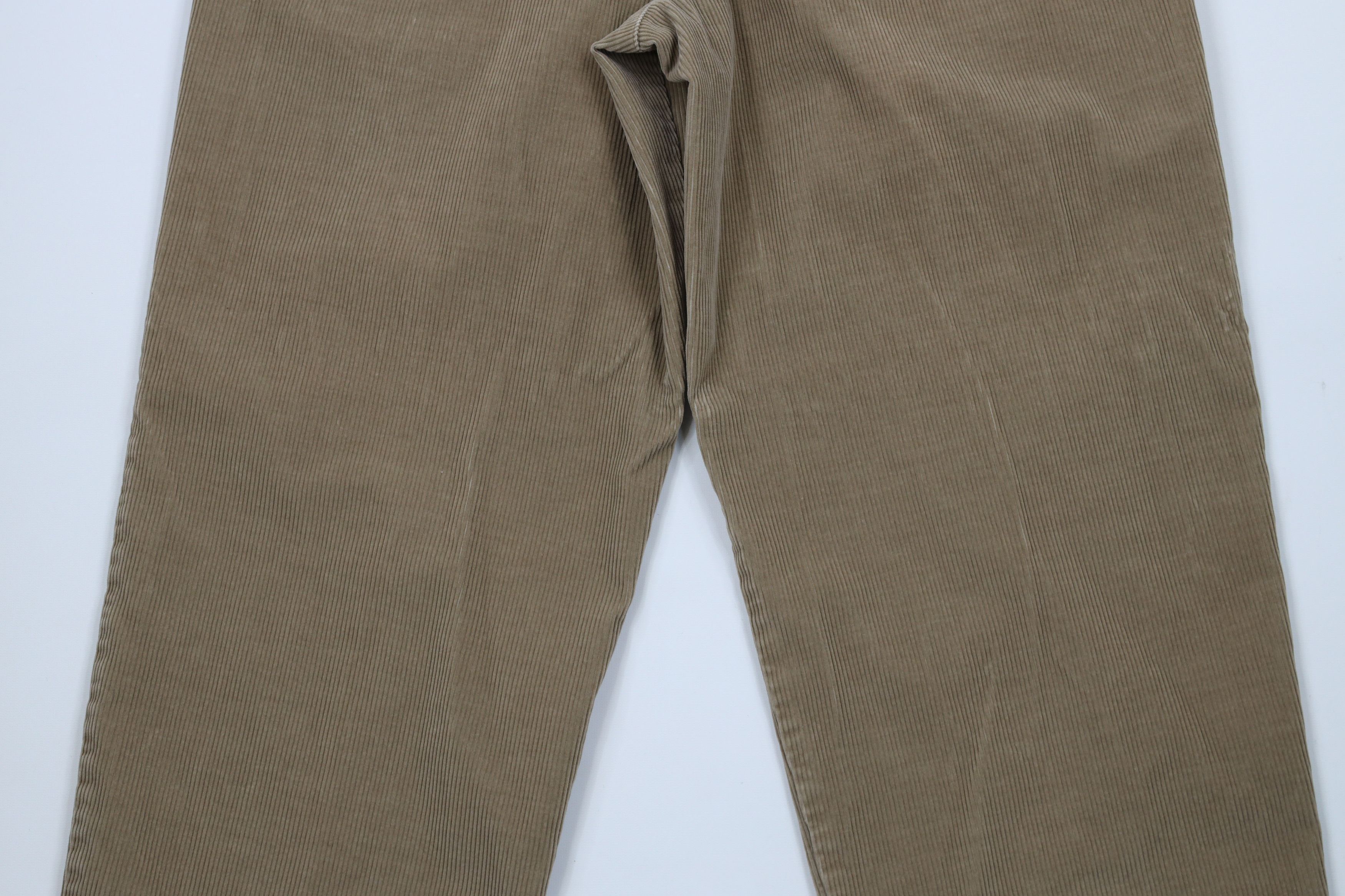 Tommy Hilfiger × Vintage Vintage 90s Tommy Hilfiger Wide Leg Corduroy Pants Beige Size US 34 / EU 50 - 11 Thumbnail