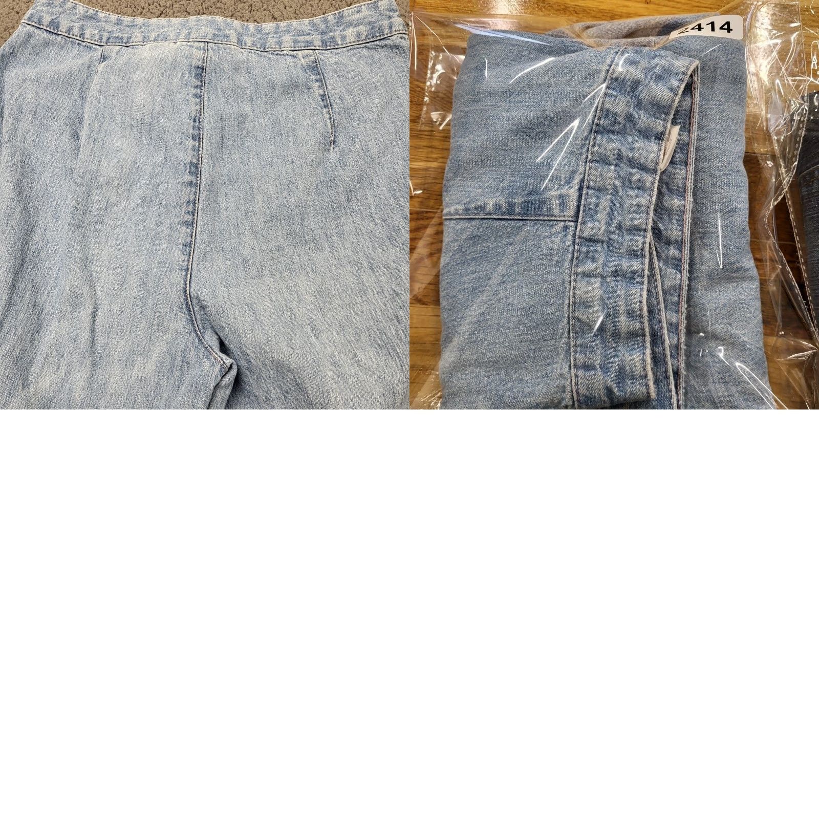 Liz Claiborne Liz Claiborne Lizwear Jeans Women's 8 Blue Denim 100% Cotton Front Pockets Relaxed Wide-Leg Jeans Women Size 30" / US 8 / IT 44 - 9 Thumbnail