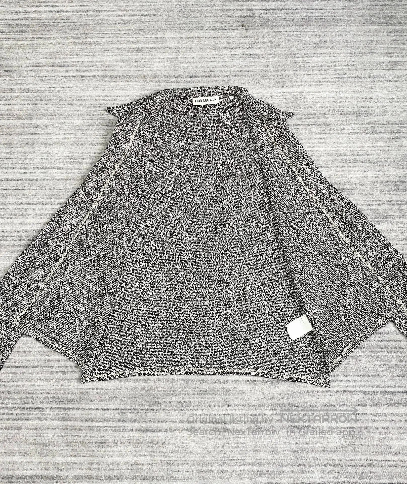 Our Legacy Our Legacy Black and White Cardigan. Size L / US 10 / IT 46 - 3 Thumbnail