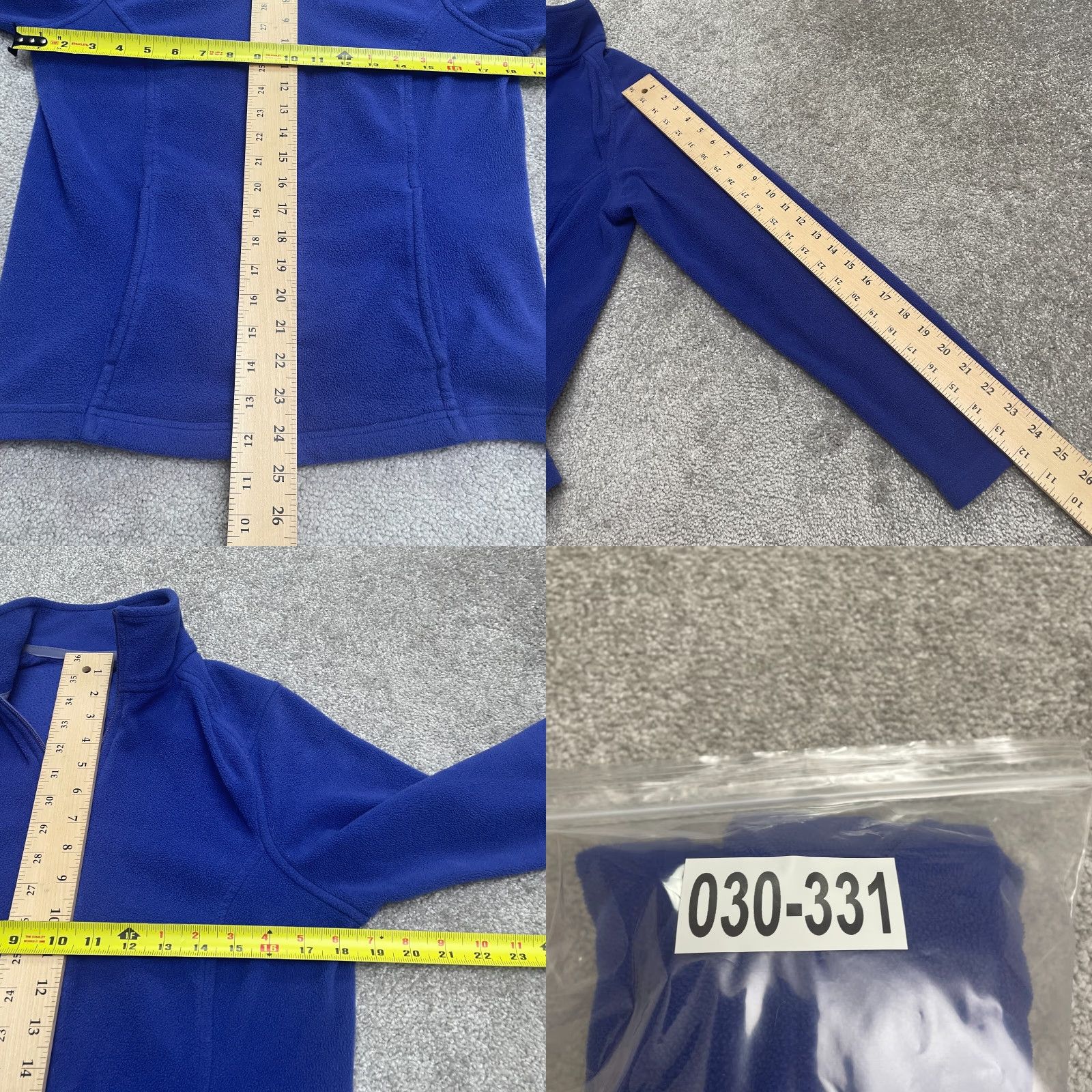 Lands' End Lands' End Polartec Fleece Jacket Womens Small Blue Full Zip Pockets Outdoor Hike Size S / US 4 / IT 40 - 9 Thumbnail
