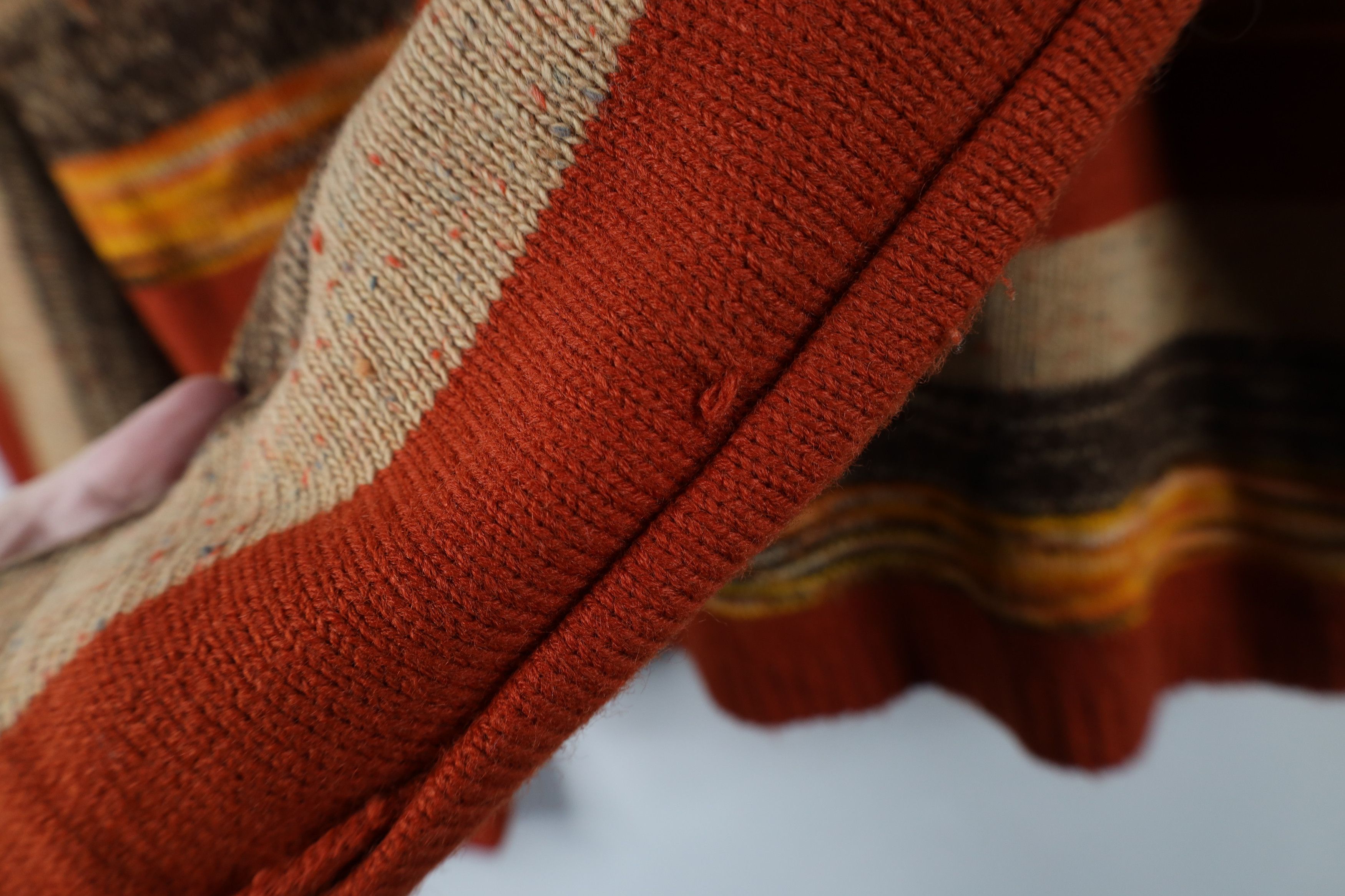 Vintage Vintage 60s 70s Boho Chic Flared Balloon Sleeve Knit Sweater Size M / US 6-8 / IT 42-44 - 4 Thumbnail