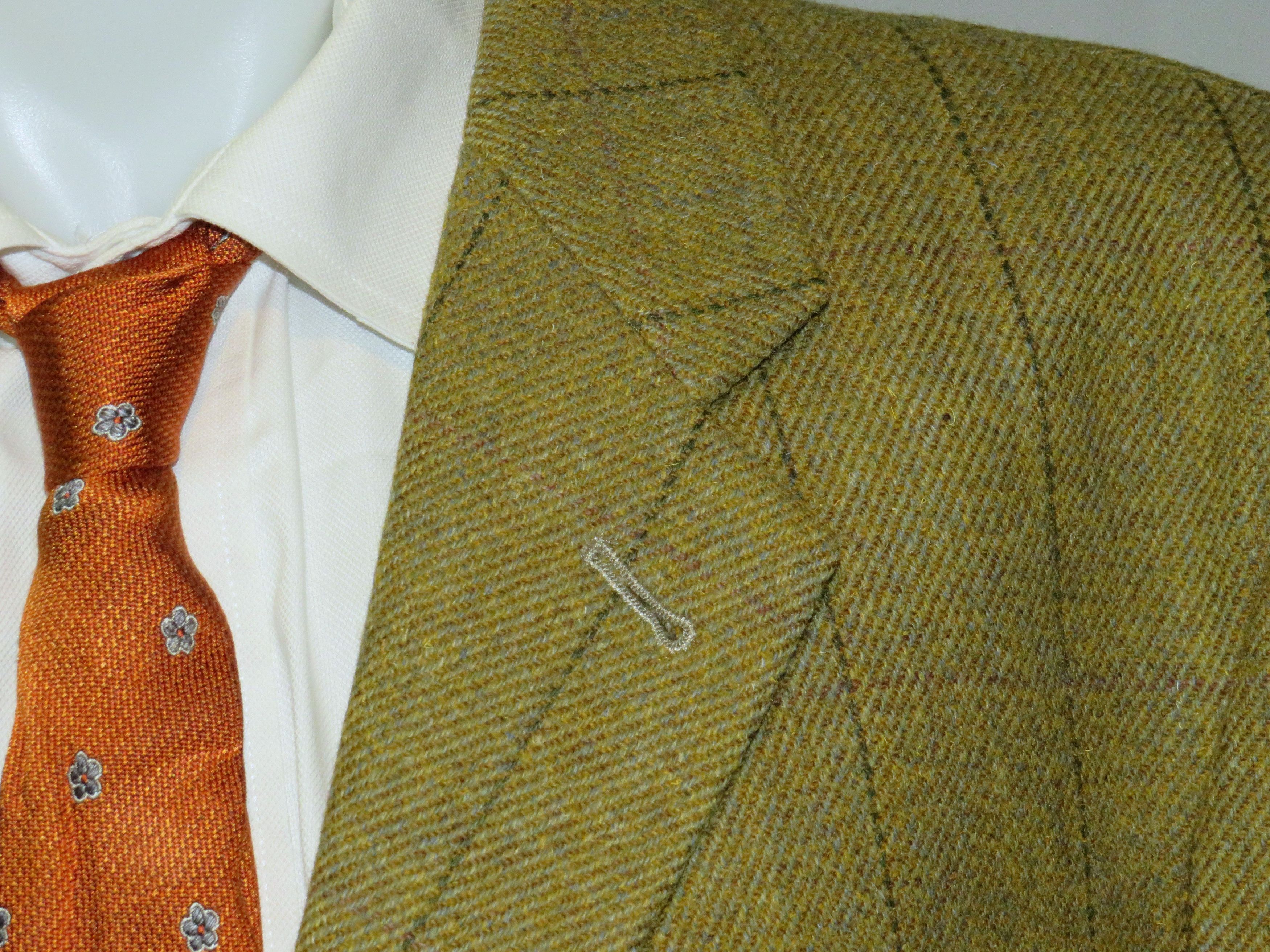 Other P&J Haggart Green Tweed Three Button Shooting Jacket 46 Size 46R - 5 Thumbnail