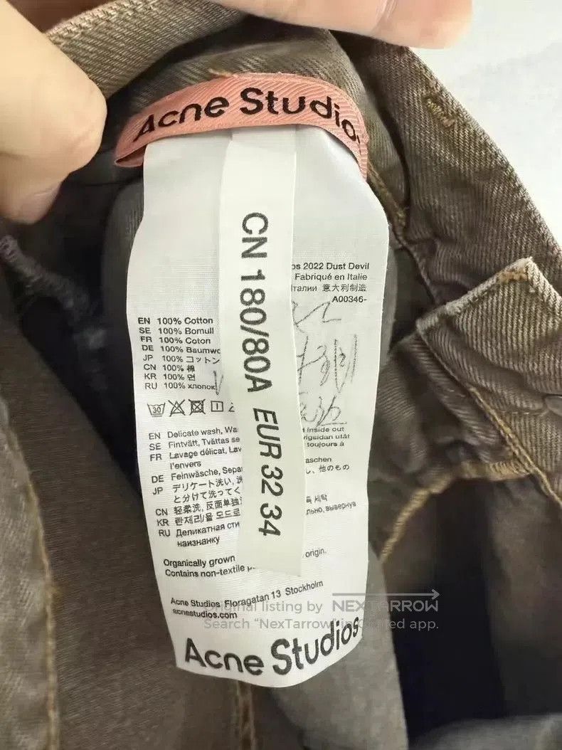 Acne Studios Acne Studios Khaki Flared Denim Pants. Size US 34 / EU 50 - 4 Thumbnail