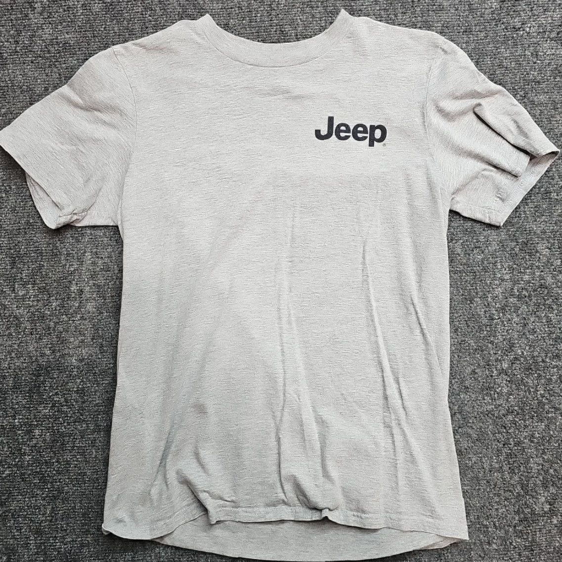 Jeep Jeep USA T-shirt Men MD Tee Shirt Back Print Gray Shirt Tee Regular Medium White? Size US M / EU 48-50 / 2 - 5 Thumbnail
