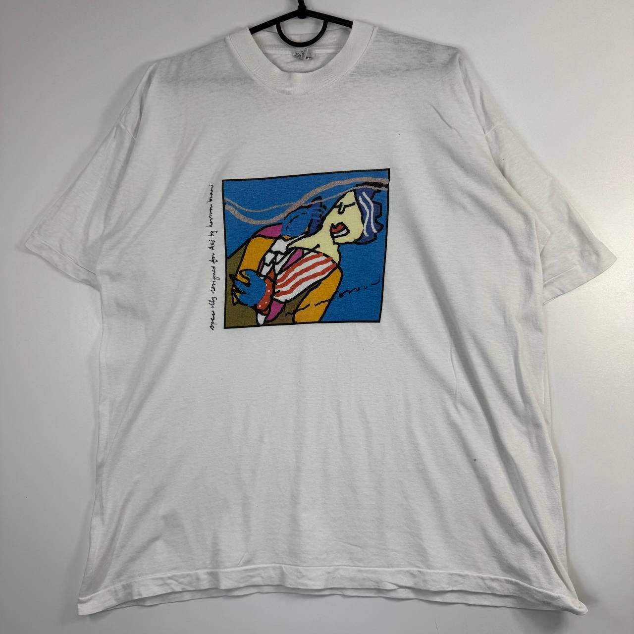 Other Vintage Abstract Art Graphic T-Shirt White Men Size XL Size US XL / EU 56 / 4 - 1 Thumbnail