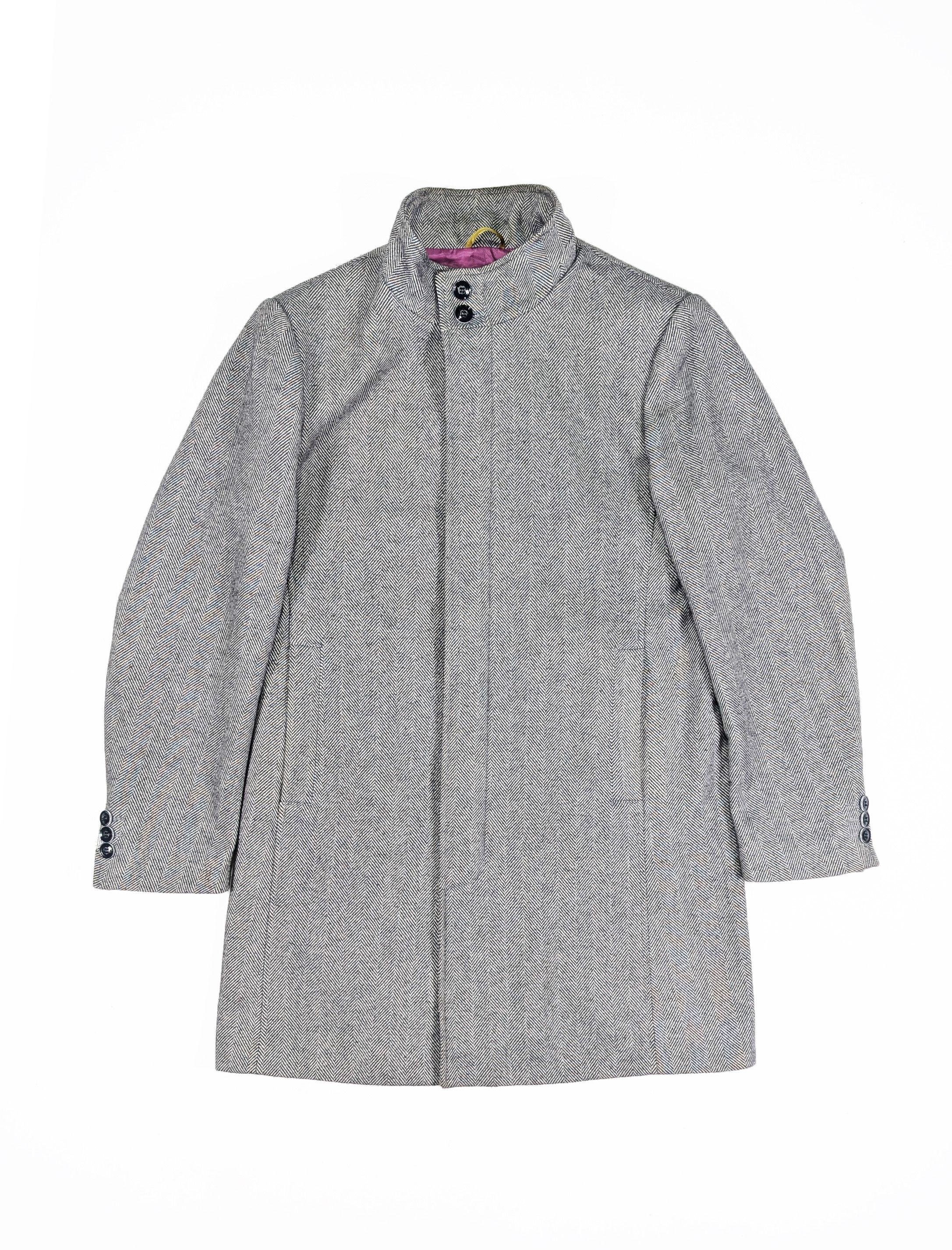 Other Holland Esquire Herringbone Tweed Wool Blend Coat Size 42 Size US L / EU 52-54 / 3 - 1 Thumbnail