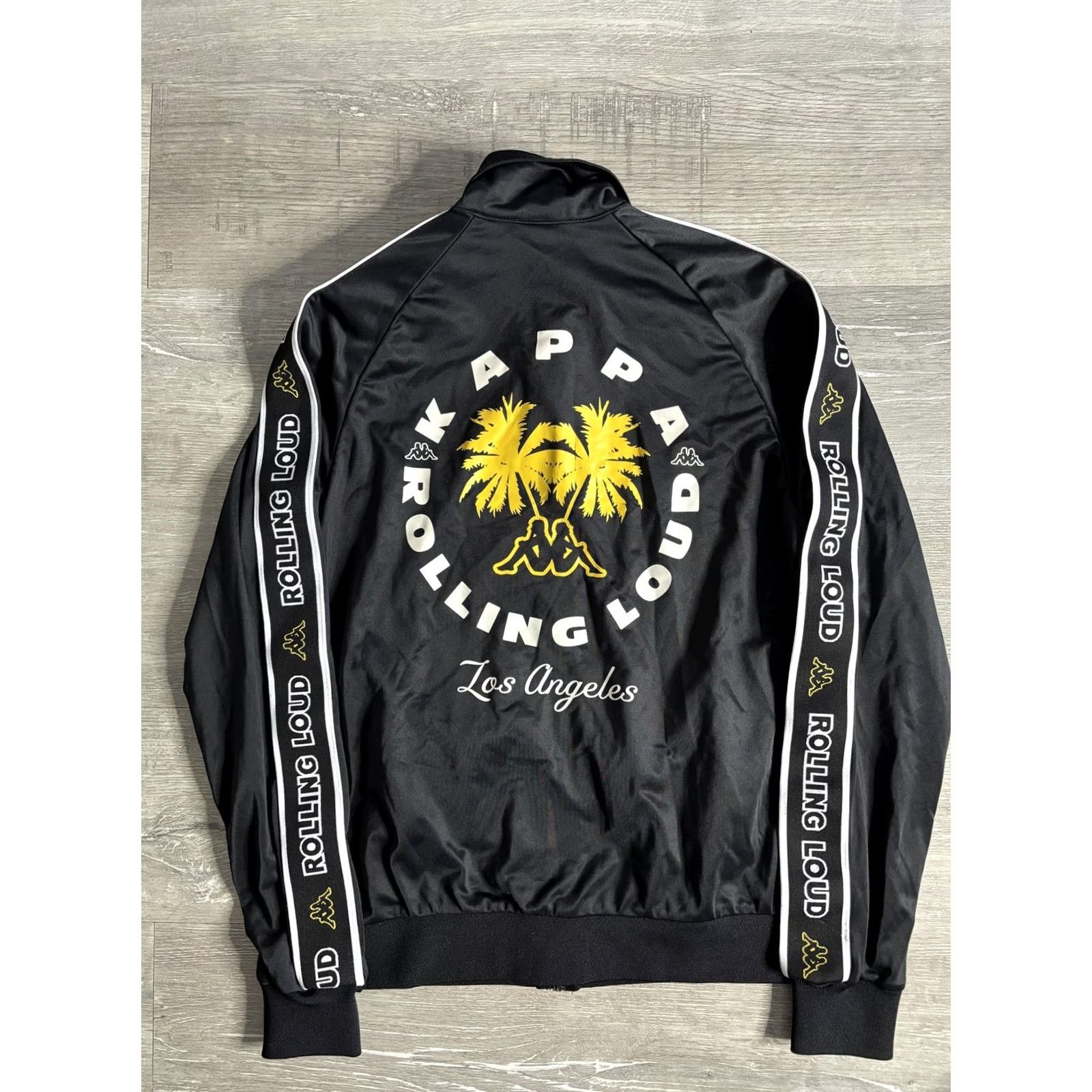 Kappa Kappa Track Jacket Mens Small Black Rolling Loud LA Full Zip Omini Logo Size US S / EU 44-46 / 1 - 2 Thumbnail