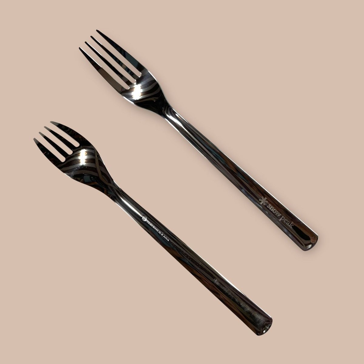 Snow Peak Bundle x2 Snow Peak X LUCKY WOOD All Stainless Dinner Fork Size ONE SIZE - 1 Thumbnail