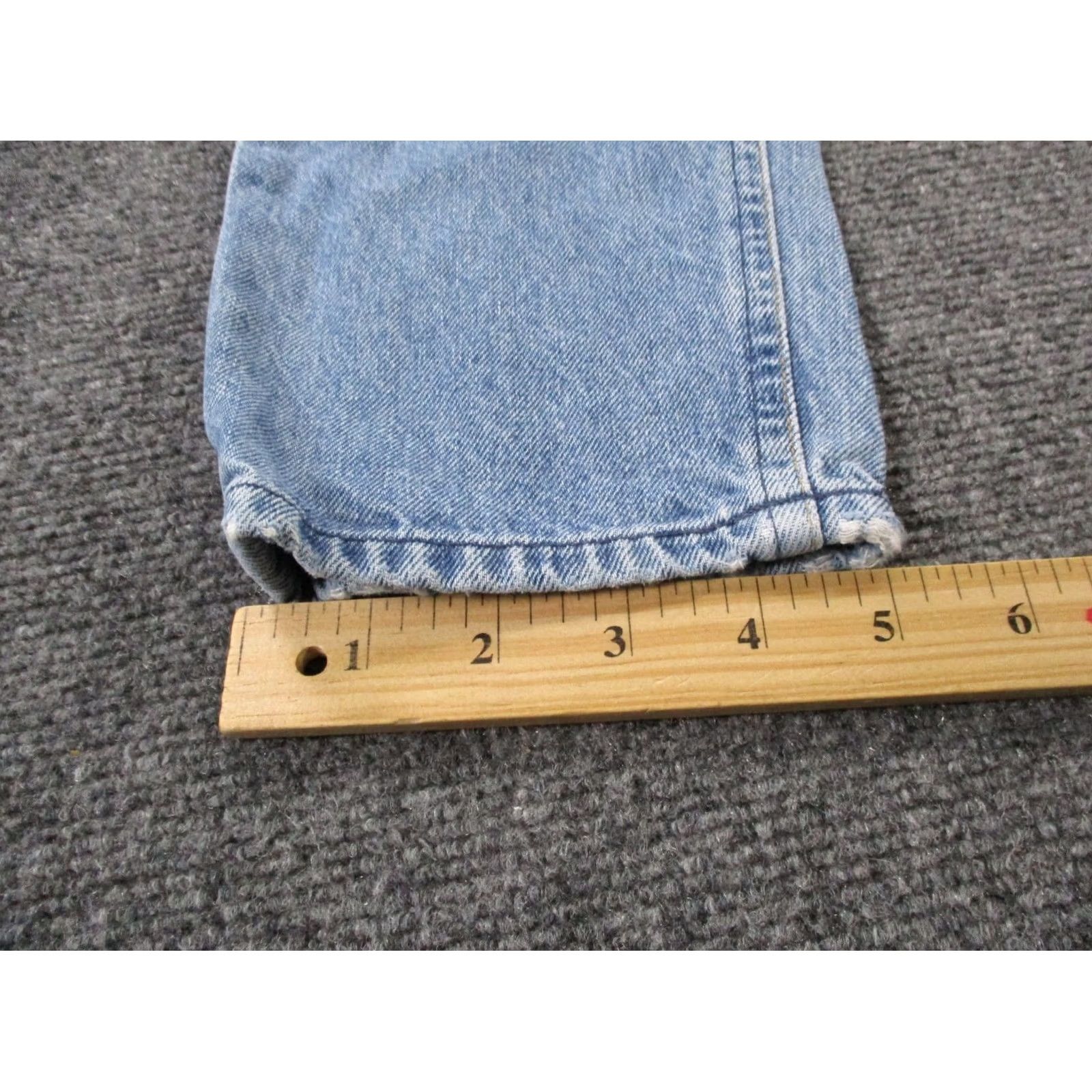 Agolde AGOLDE Jeans Womens 26 Mid Rise Straight Loose Fit Distressed Denim Blue 28in Inseam Regular Stretch Pants Womens Jeans Size 28" / US 6 / IT 42 - 5 Thumbnail