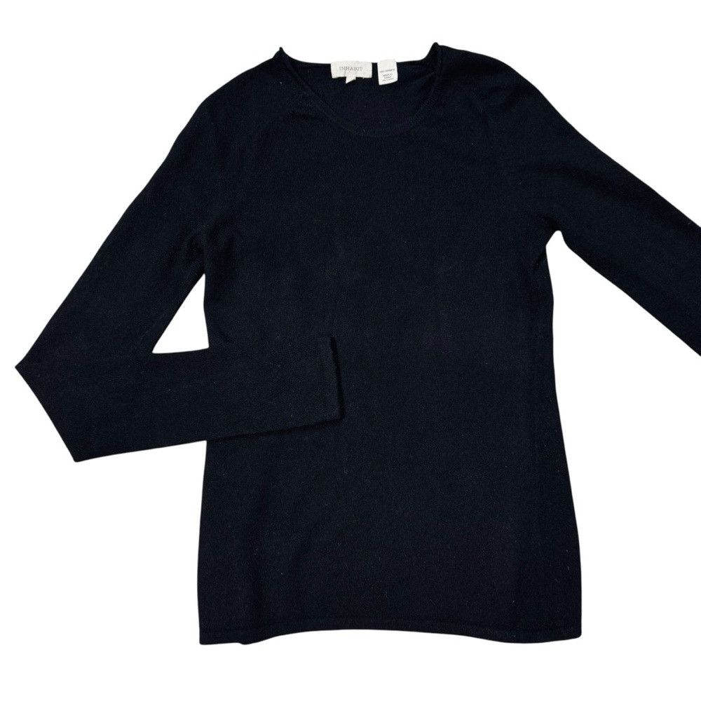 INHABIT Inhabit Cashmere Cut Out Black Sweater Size S Size S / US 4 / IT 40 - 4 Thumbnail