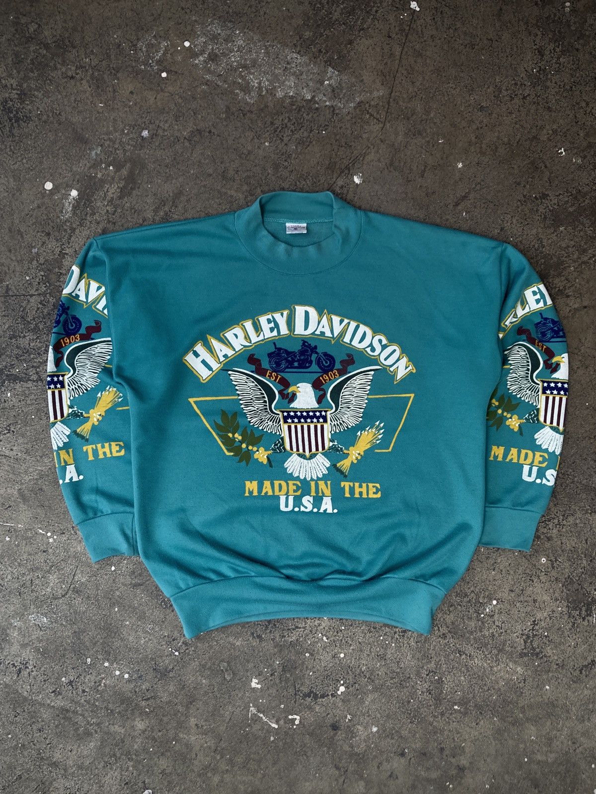 Harley Davidson × Vintage Vintage ‘91 Harley Davidson Crewneck Size US M / EU 48-50 / 2 - 1 Thumbnail