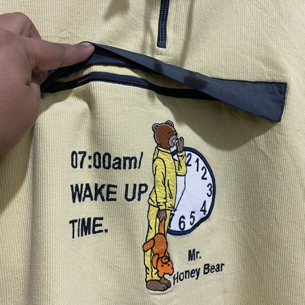 Jean Charles De Castelbajac Castelbajac Mr. honey Bear Embroidery Half Zipper Anorak Size US M / EU 48-50 / 2 - 2 Thumbnail