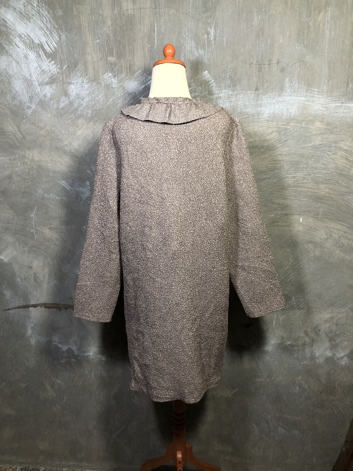 Japanese Brand Unknown - Japanese Pleats Midi Dress Issey Miyake Style Size L / US 10 / IT 46 - 13 Thumbnail