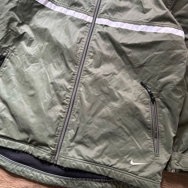 Nike Vintage Nike Moss Green Windbreaker Jacket Size US XL / EU 56 / 4 - 2 Thumbnail
