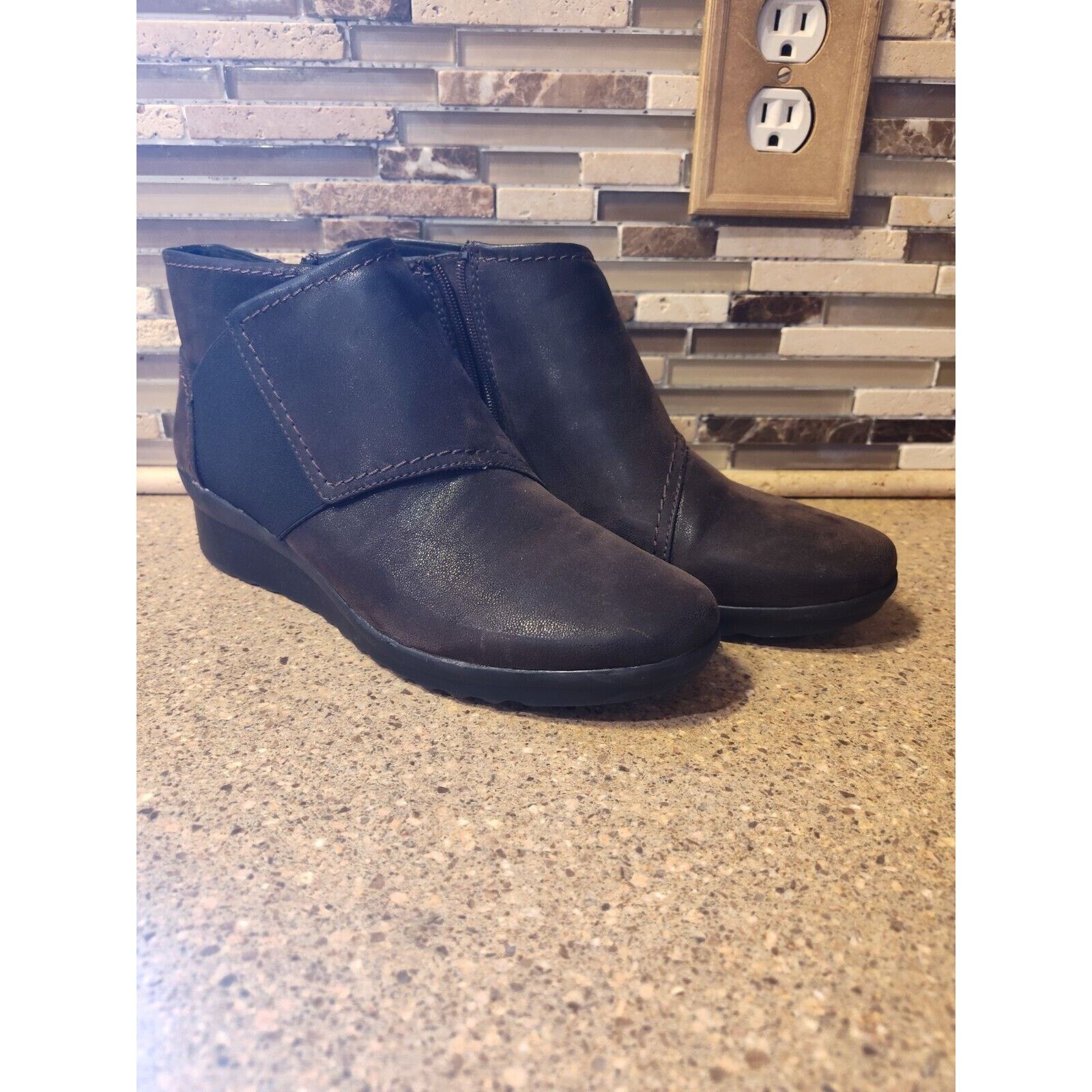 Clarks CLARKS Cloudsteppers Caddell Rush Boots US 9 M Brown Grailed