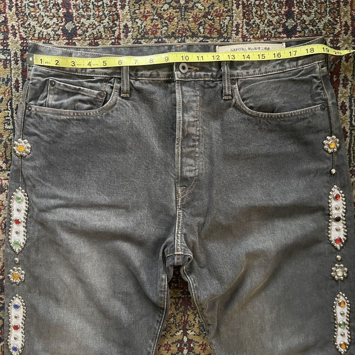 Kapital Kountry Kapital Kountry side Studs Gems Black Denim Jeans size 38 Size US 38 / EU 54 - 16 Thumbnail