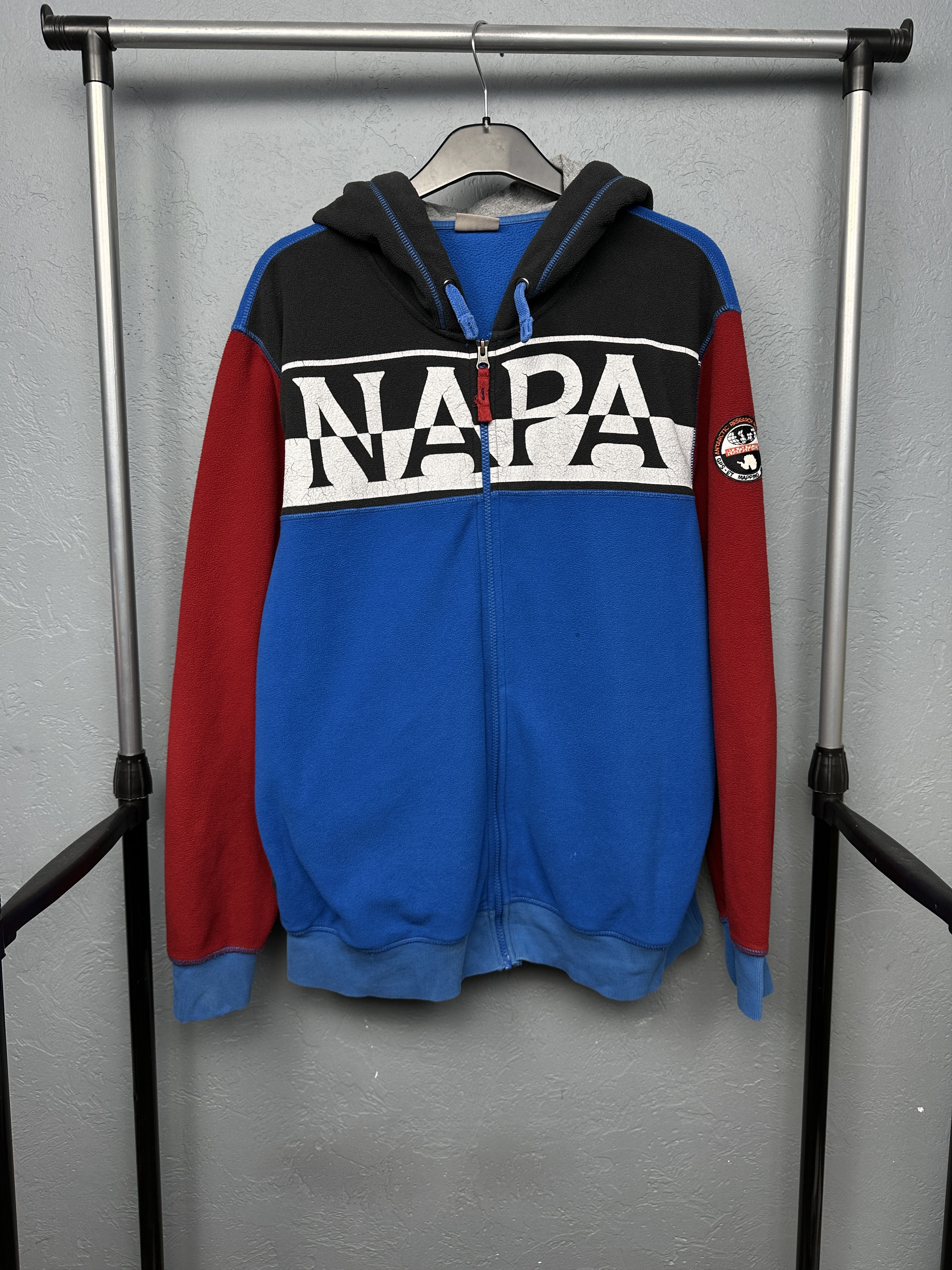 Napapijri Napapijri Mens Big Logo Fleece Hoodie Size US XXL / EU 58 / 5 - 1 Thumbnail