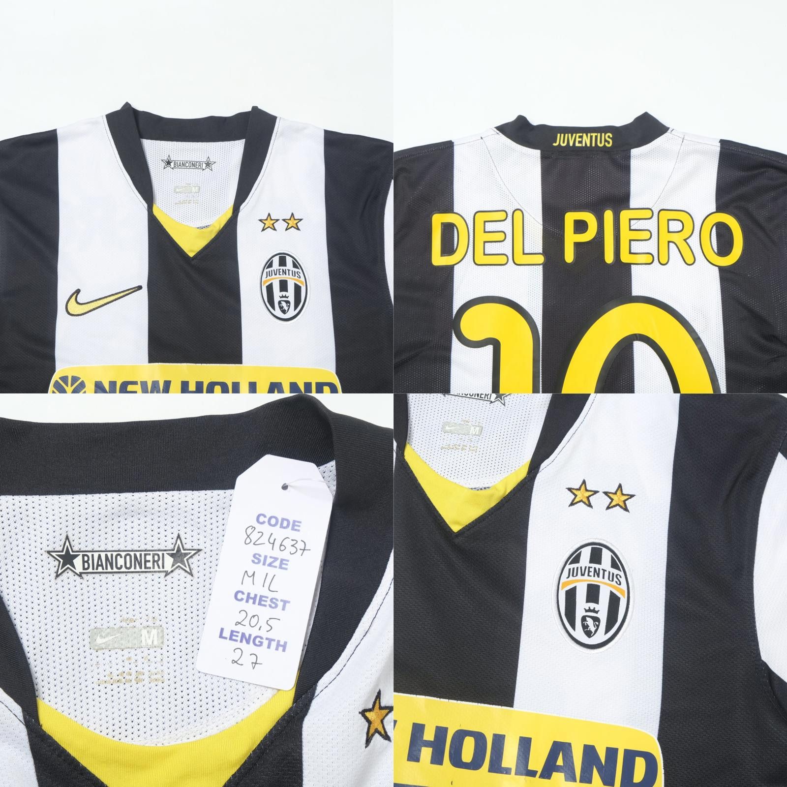 Nike 2008/09 Juventus Home Shirt Nike Del Piero (M/L) Size US M / EU 48-50 / 2 - 5 Thumbnail