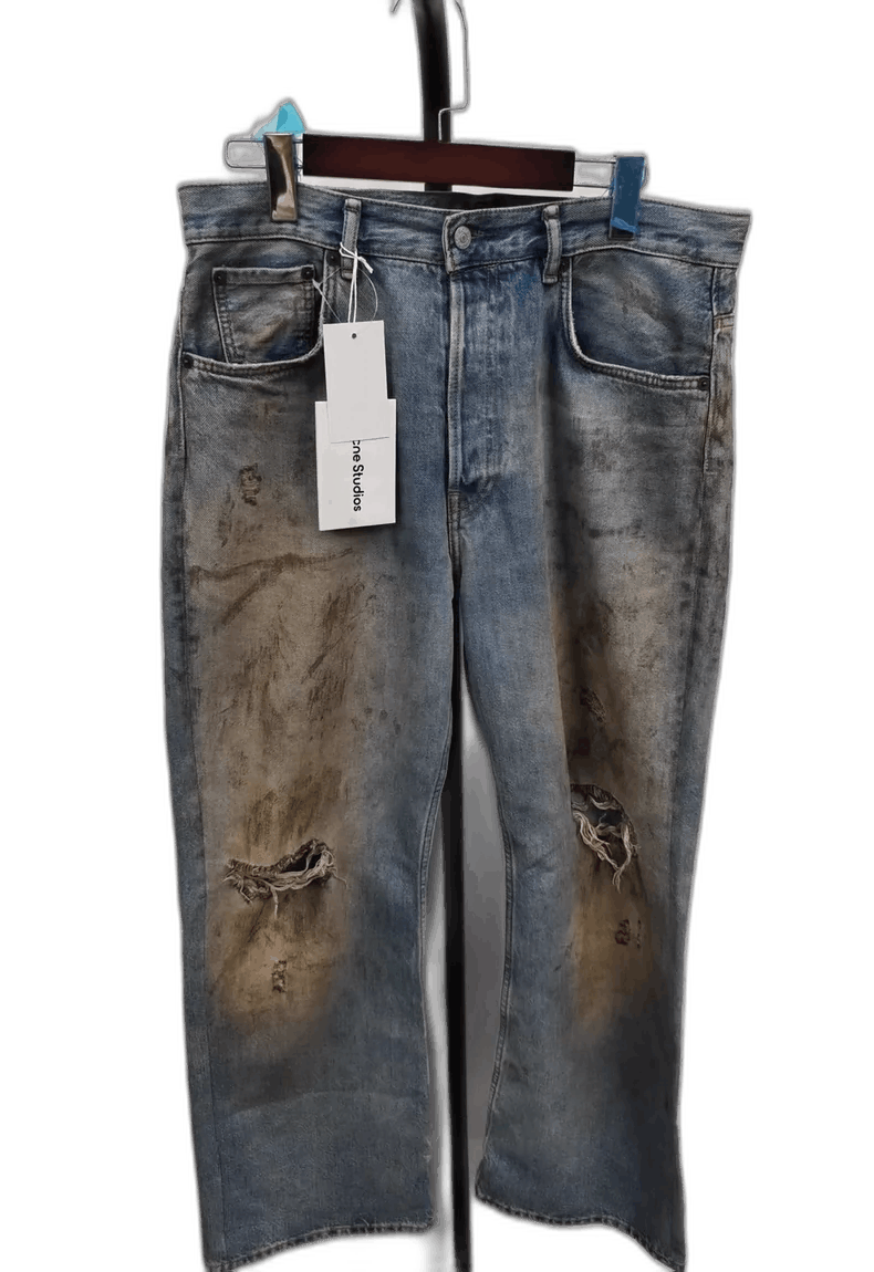 Acne Studios Acne Studios Distressed Loose Fit Jeans-yf Size US 32 / EU 48 - 1 Thumbnail