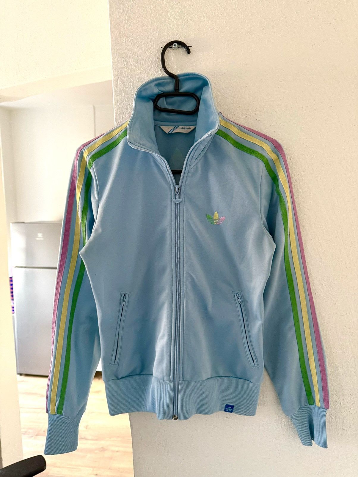 Adidas Vintage Adidas Track Jacket Easter Pink Size XXS / US 00 / IT 34 - 3 Thumbnail