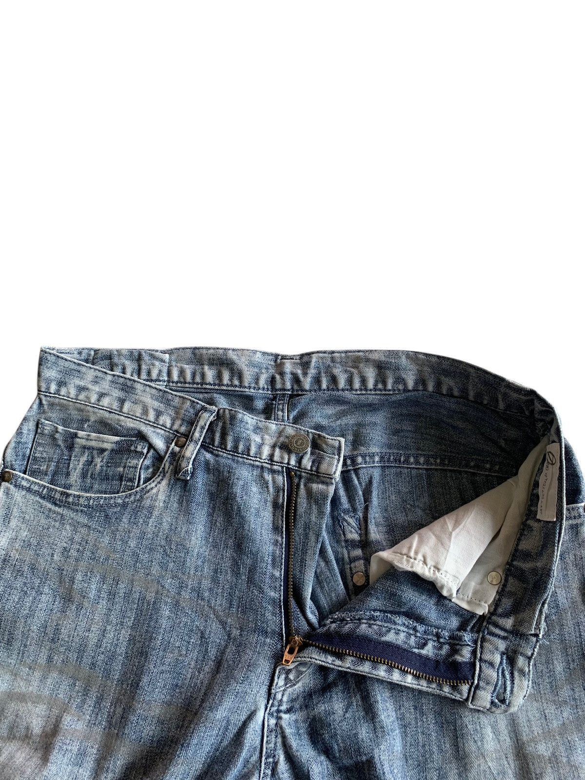 Tornado Mart TORNADO MART STRIPE JAPANESE STRETCH DISTRESSED DENIM Size US 32 / EU 48 - 14 Thumbnail