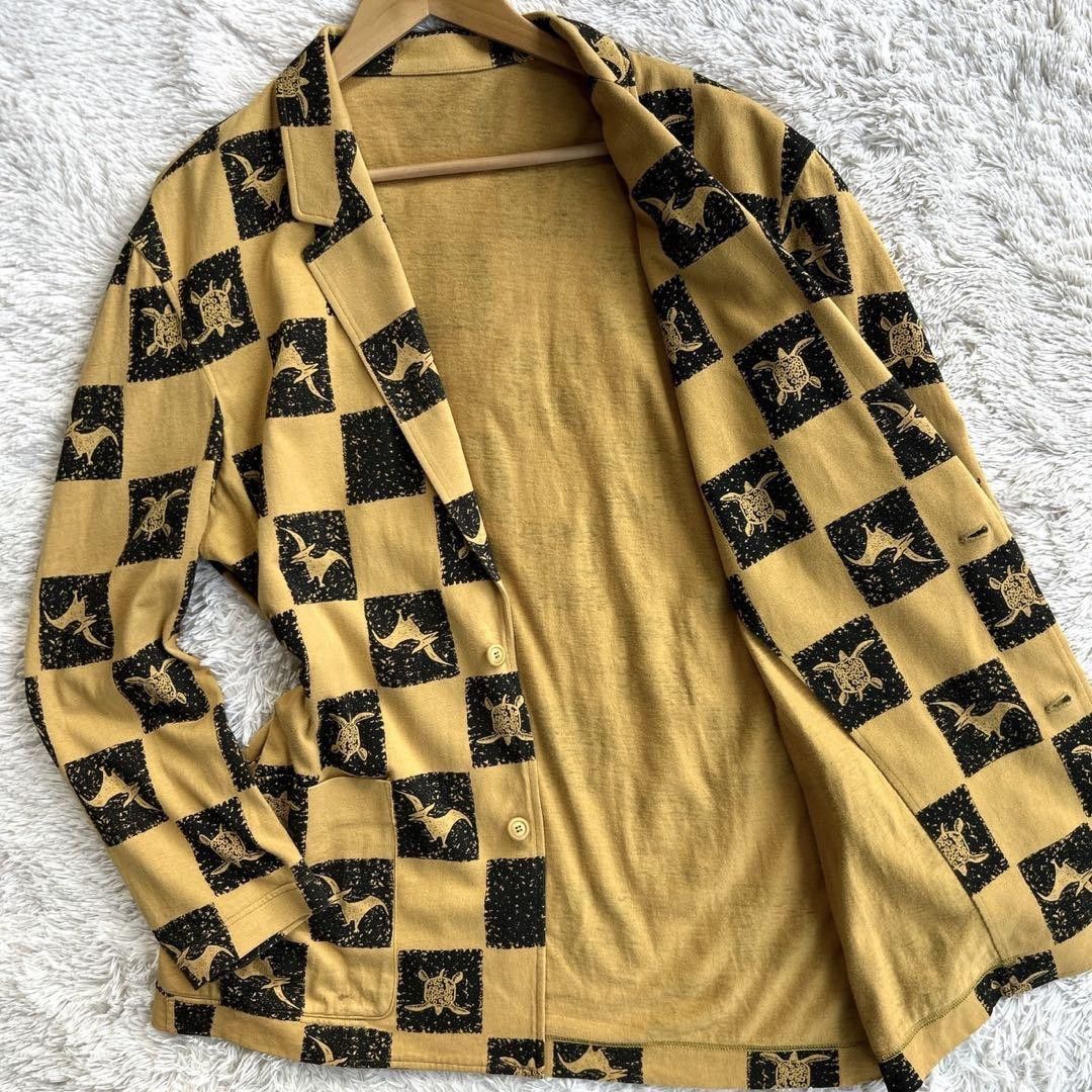 Rare ISSEY MIYAKE Tailored Jacket with Dinosaur Print
