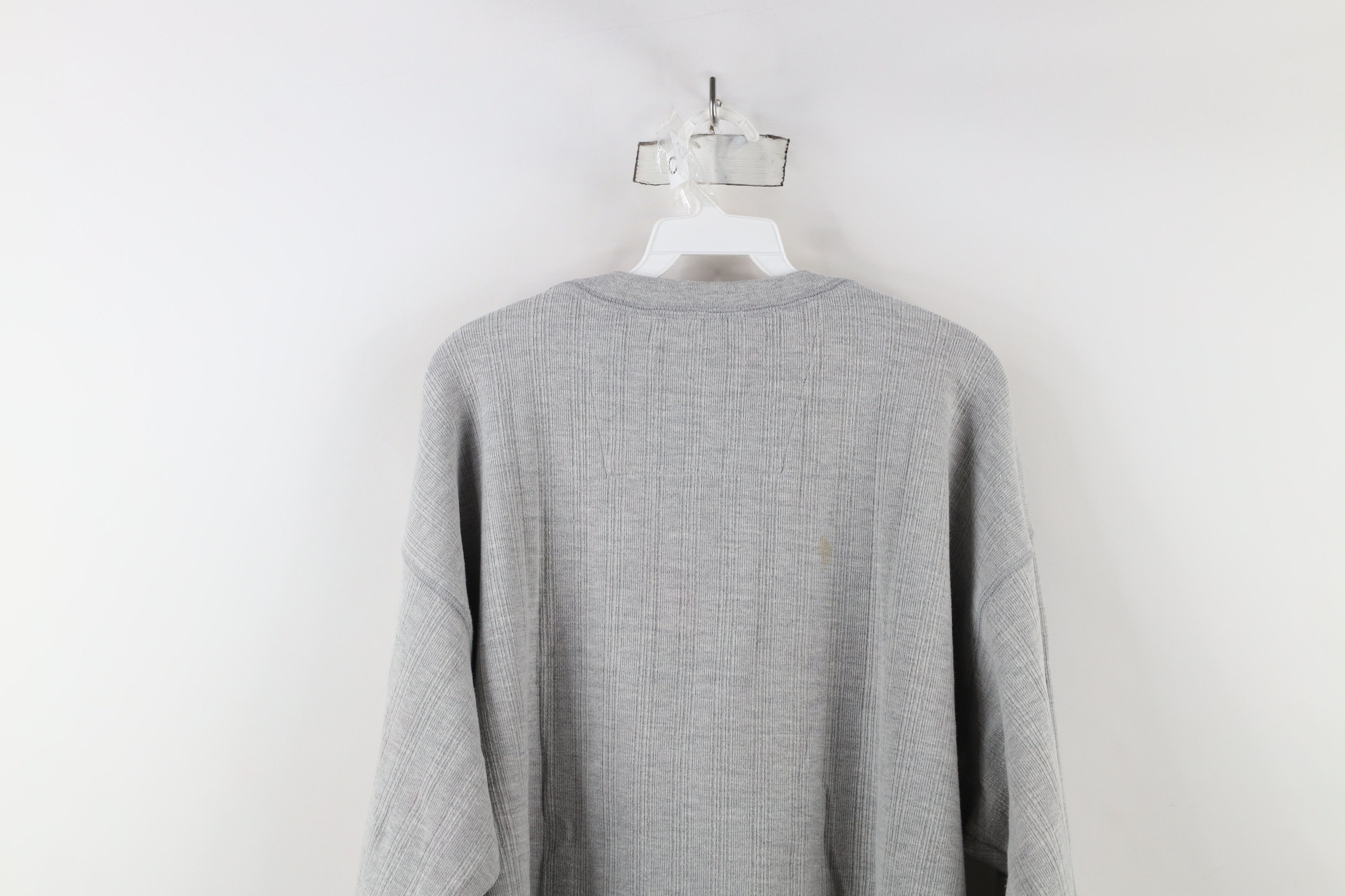 Vintage Vintage 90s Streetwear Heavyweight Knit Henley T-Shirt Size US XXL / EU 58 / 5 - 9 Thumbnail