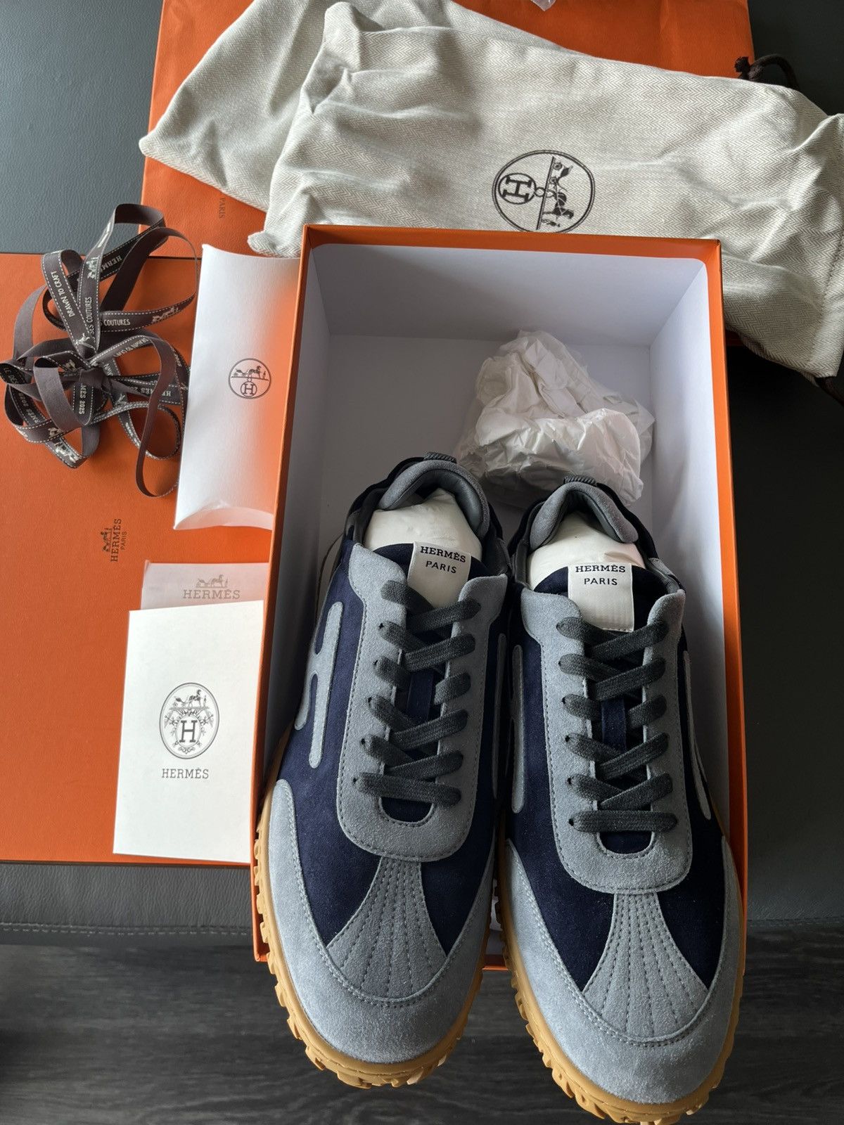 Hermes Runway Hermes Jet Sneaker Brand New Full Set Size US 10.5 / EU 43-44 - 2 Thumbnail