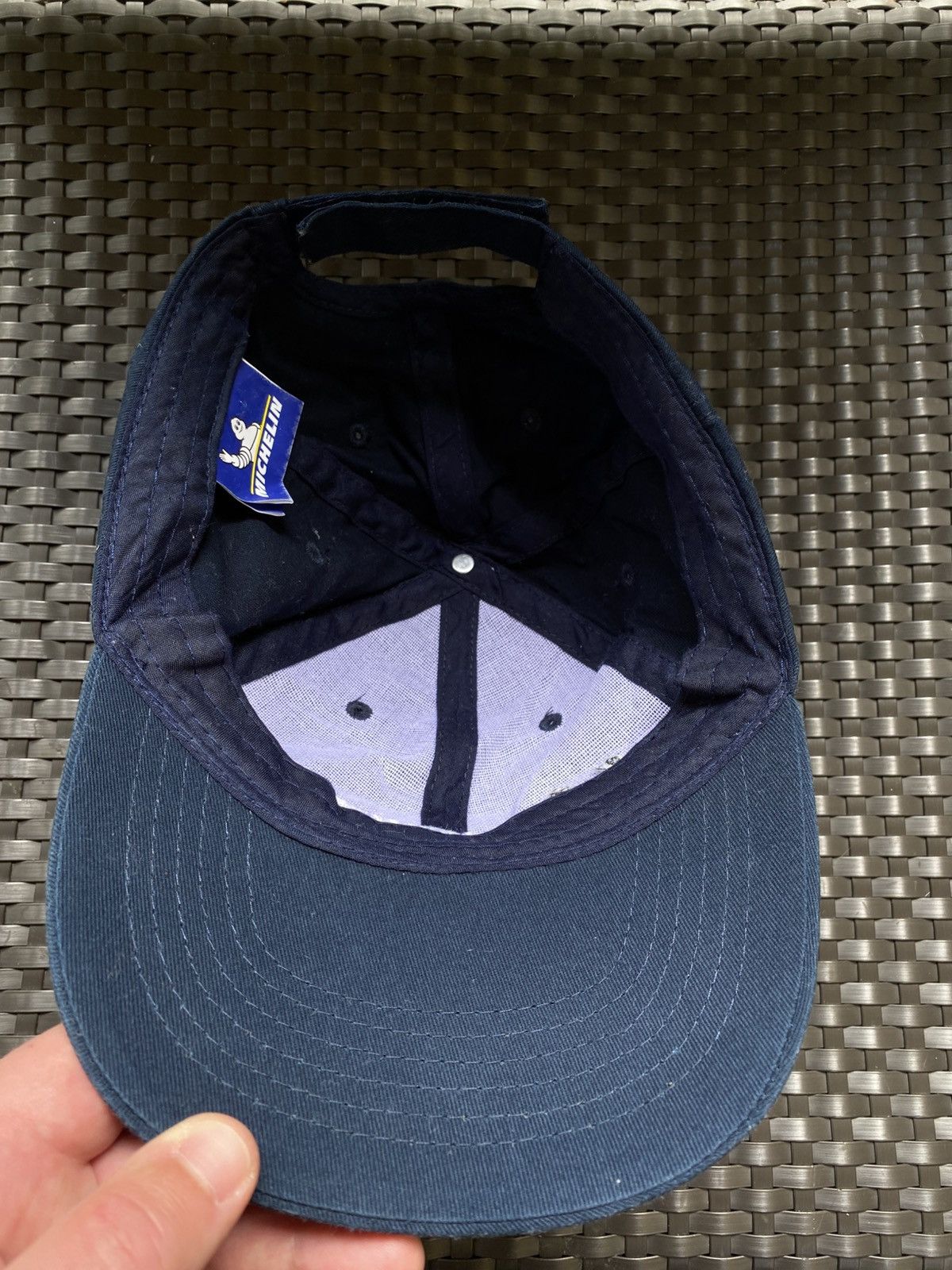 Vintage Vintage Michelin Cap Hat Mercedes Ferrari BMW Size ONE SIZE - 4 Thumbnail
