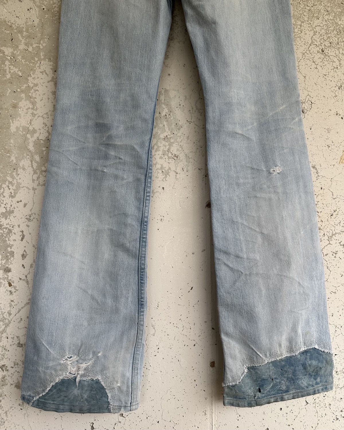 Isamu Katayama Backlash Isamu Katayama Backlash ‘Leather Repair’ Distressed Denim Size US 31 - 8 Thumbnail