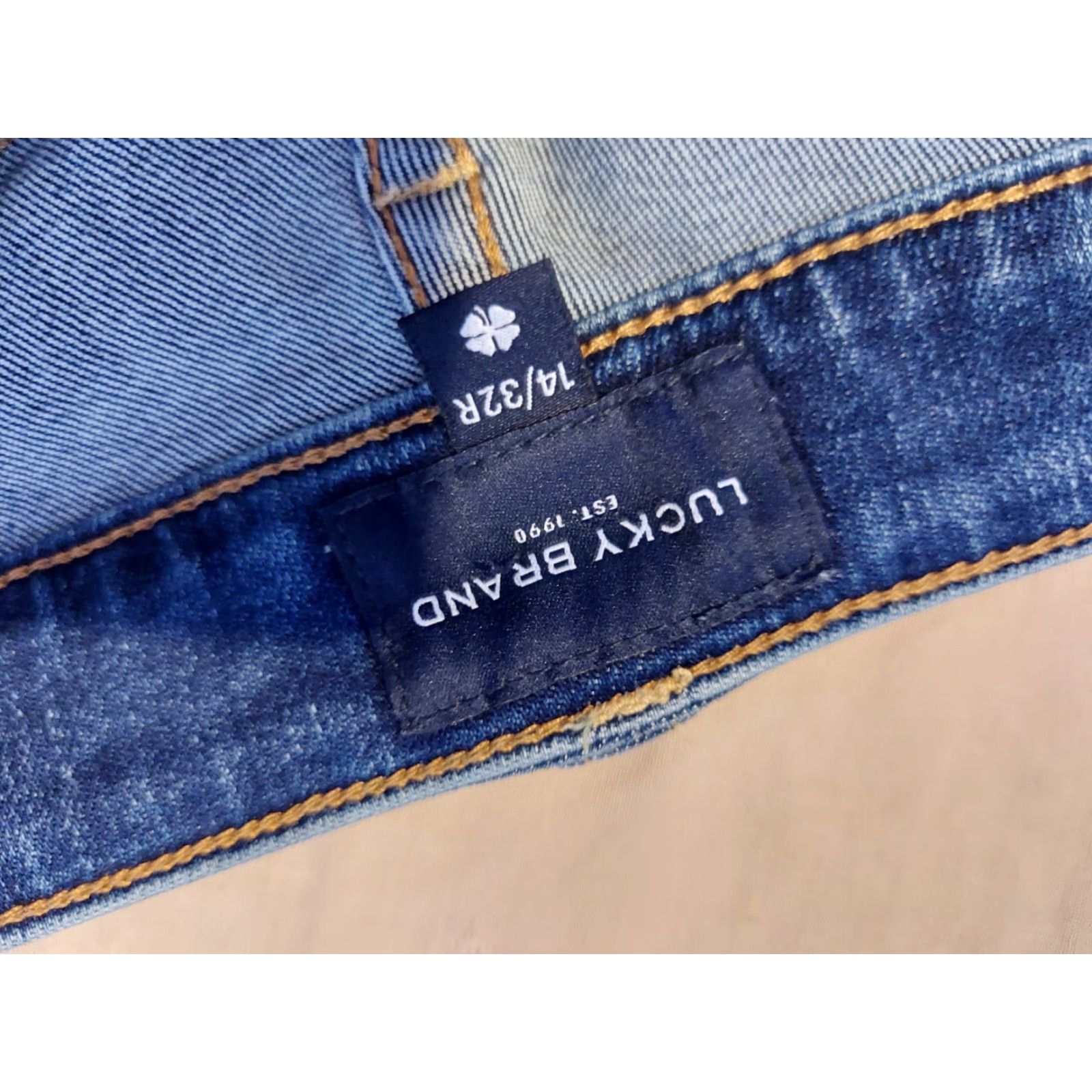 Lucky Brand Womens Lucky Brand Jeans 14 32 Flared Denim Blue Pants Jeans Men’s Womens Size 36" / US 14 / IT 50 - 7 Thumbnail