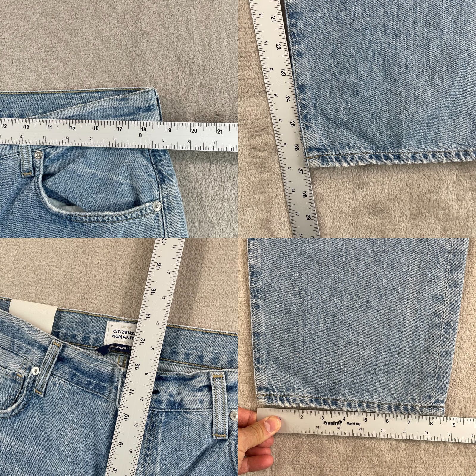 Citizens Of Humanity Citizens of Humanity Emery Crop 36 Jeans StarSign Blue High Rise CW Regular Women 36 in Blue Bohemian Contemporary Minimalist Western Casual 90s Size ONE SIZE - 8 Thumbnail