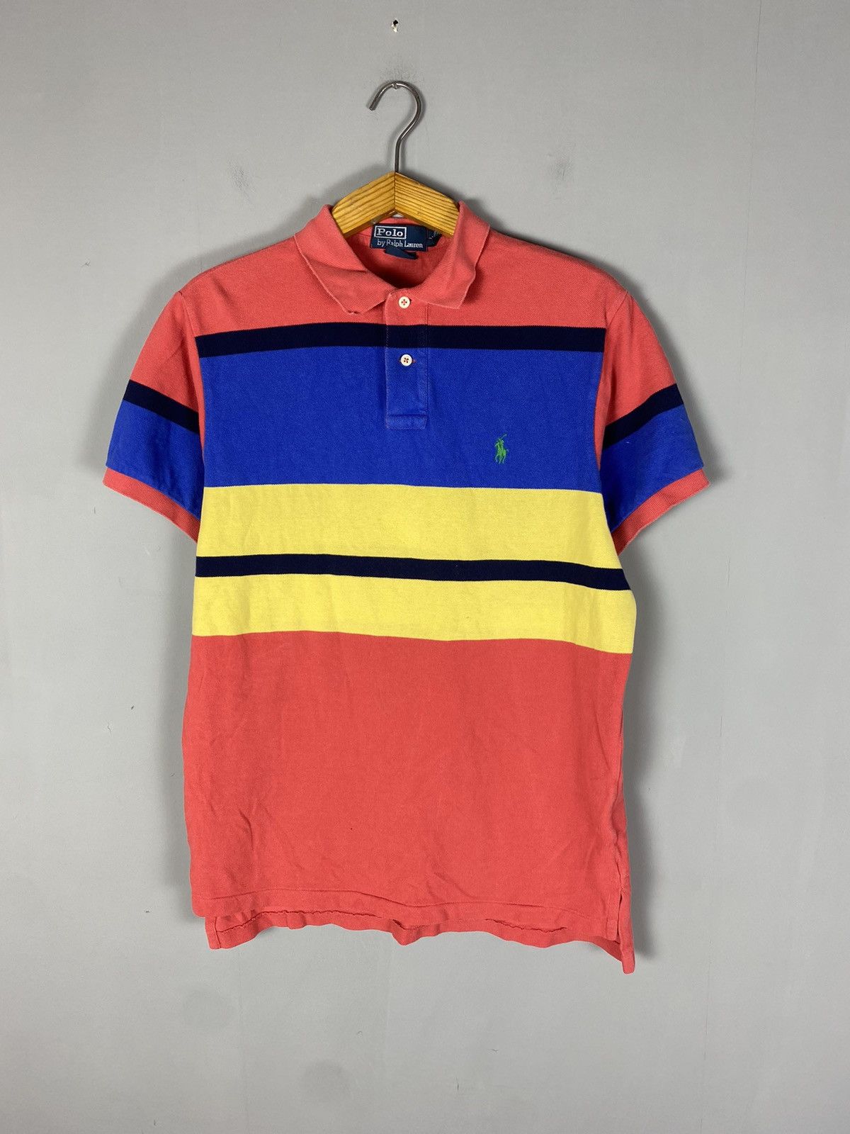 Vintage Vintage mens polo Ralph Lauren polo tee T-shirt Size US L / EU 52-54 / 3 - 1 Thumbnail