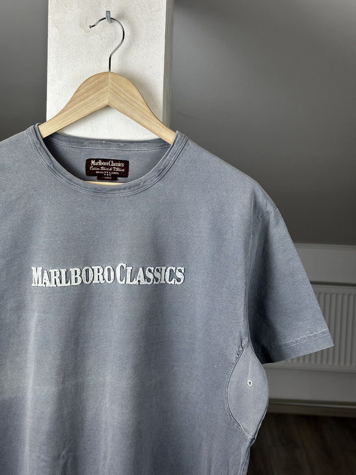 Marlboro Classics Marlboro Classics Faded Blue Tee Shirt L Men's Size US L / EU 52-54 / 3 - 3 Thumbnail