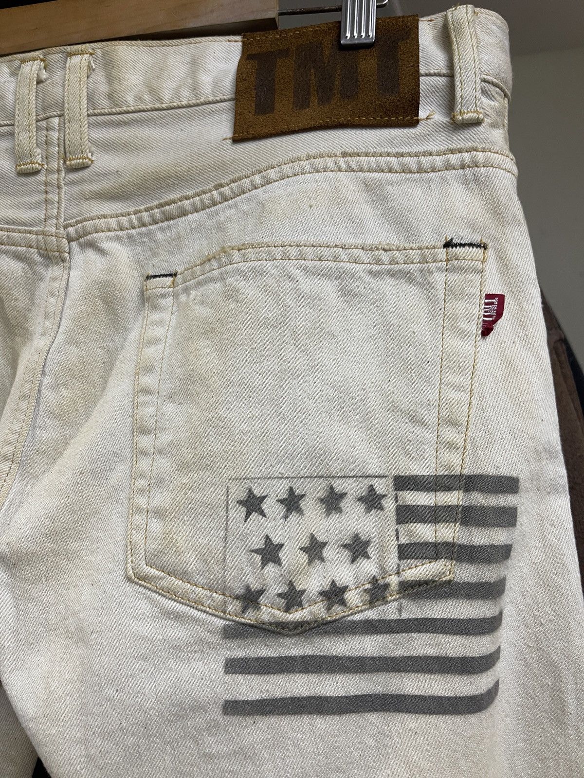 TMT TMT Japan Distressed Dirty Patchwork Pattern Denim Size US 34 / EU 50 - 20 Thumbnail