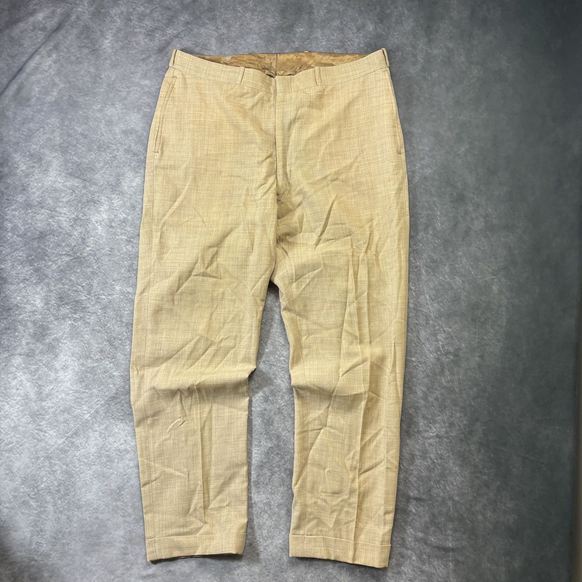 Vintage 1960s Wool Suit 70s Vintage Two Piece Suit Large Scotts US Size 42R - 7 Thumbnail