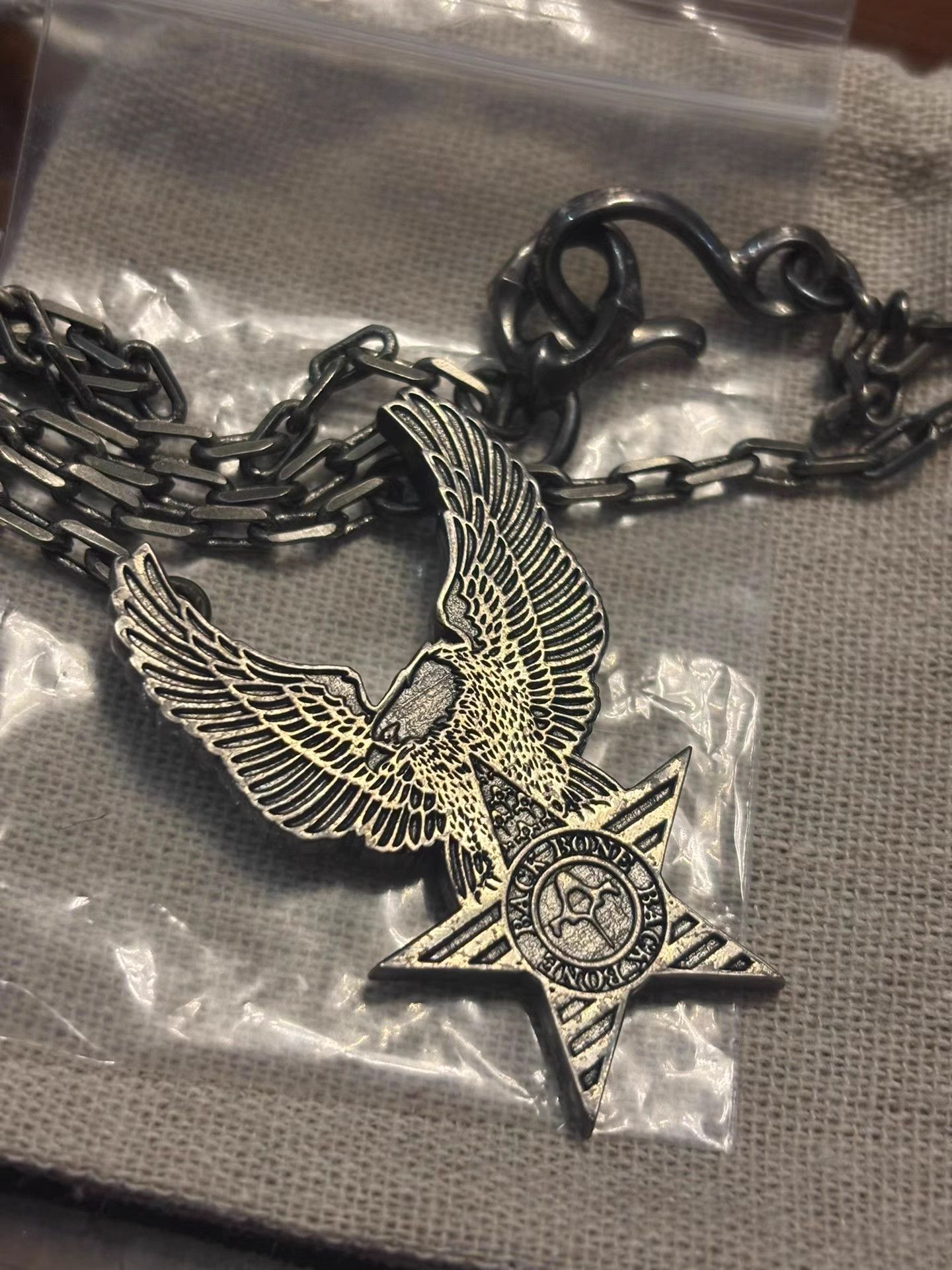 Backbone backbone Sterling Silver Harley Motorcycle Necklace K11 Size ONE SIZE - 2 Thumbnail
