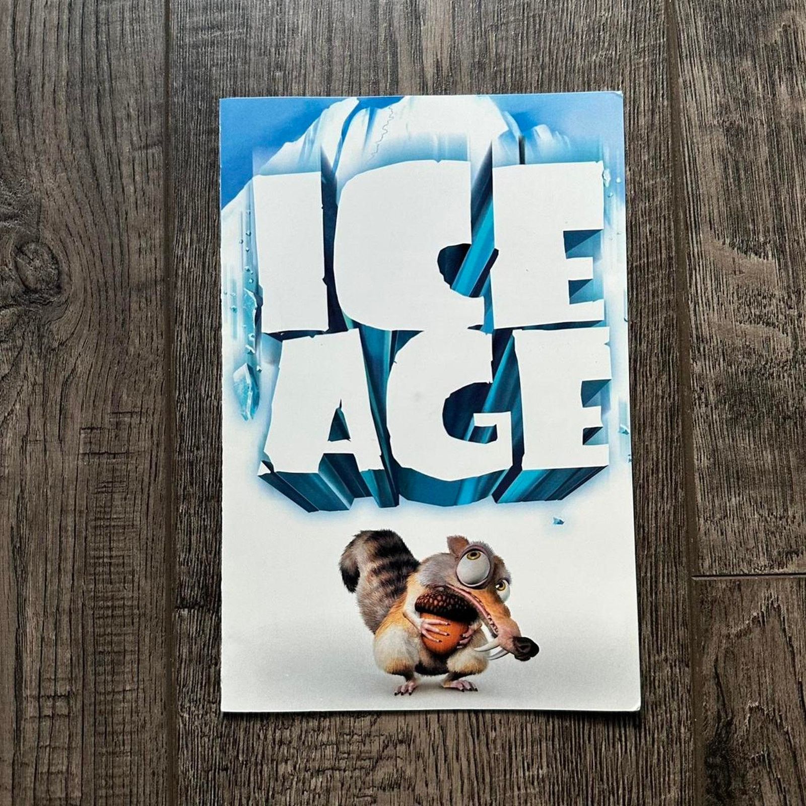 Vintage Vintage 2002 Ice Age Cartoon Movie Promo DVD Poster Print Size ONE SIZE - 1 Thumbnail