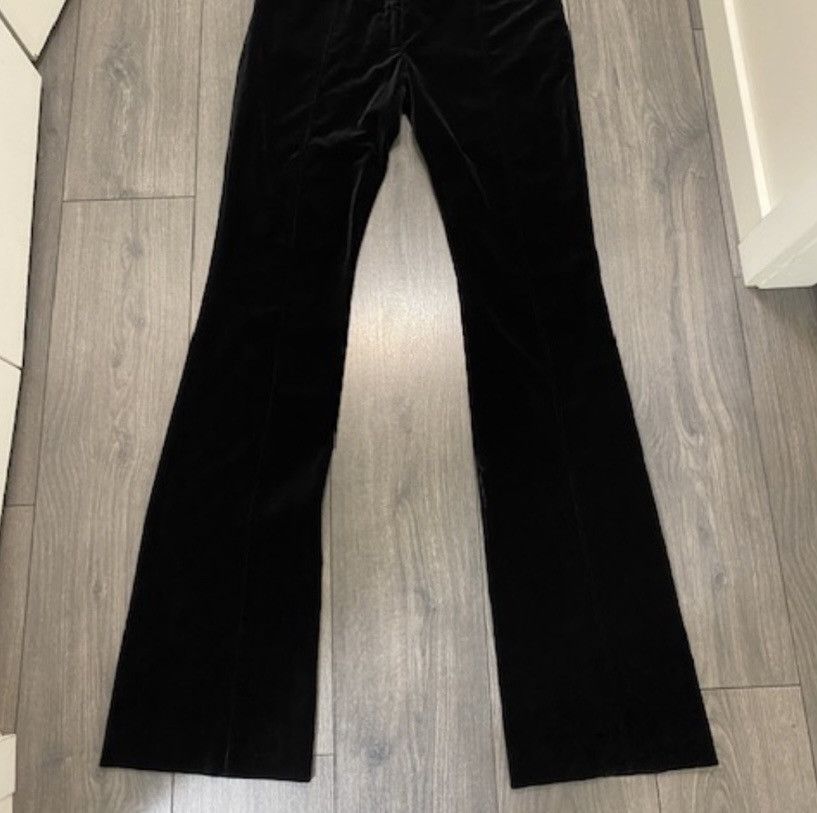 Altuzarra Altuzarra Black Velvet Boot Cut Pants NWOT Size 30" / US 8 / IT 44 - 2 Thumbnail