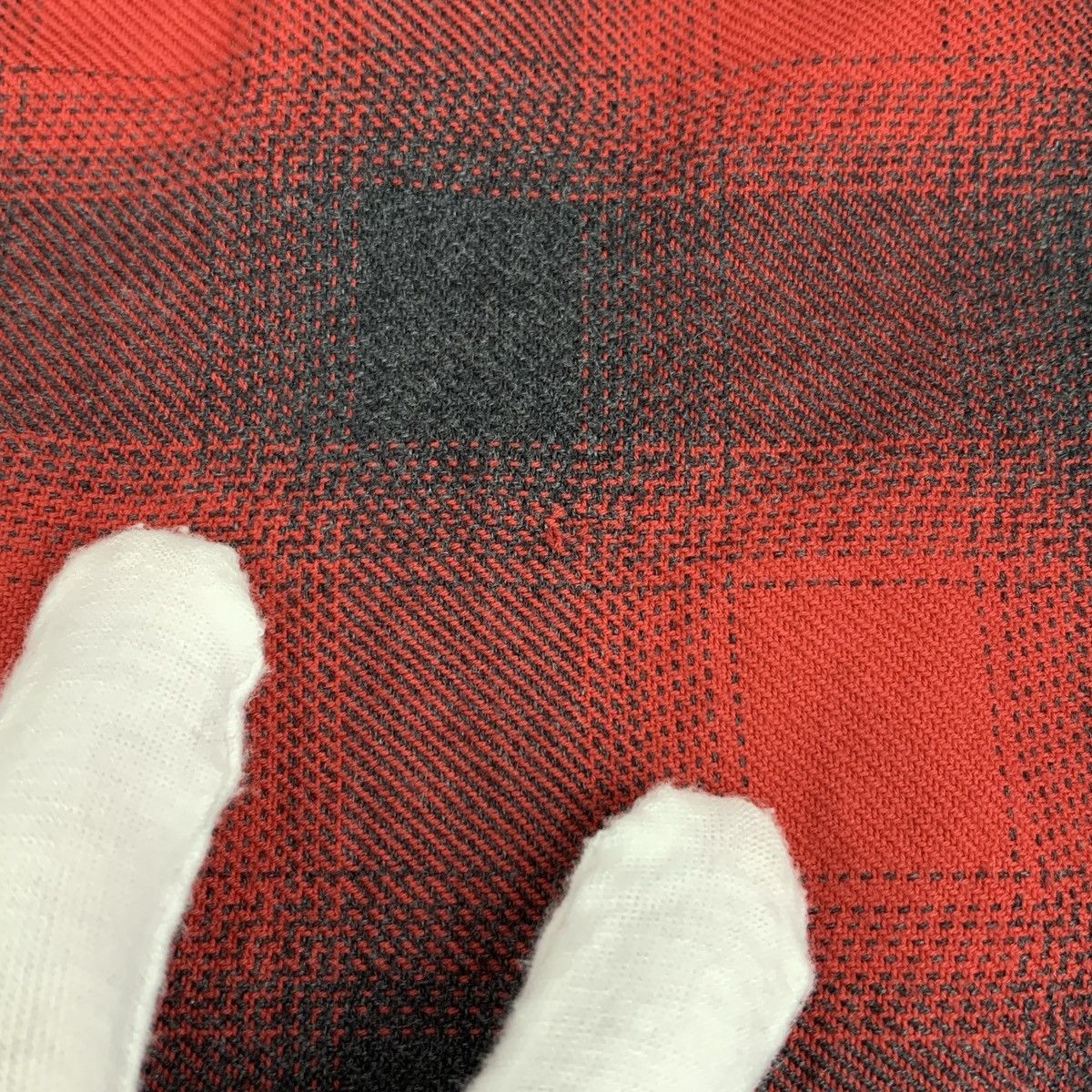 Balenciaga Balenciaga Red Plaid Cotton Bow Tie Long Sleeve Shirt K26WX Size S / US 4 / IT 40 - 8 Thumbnail