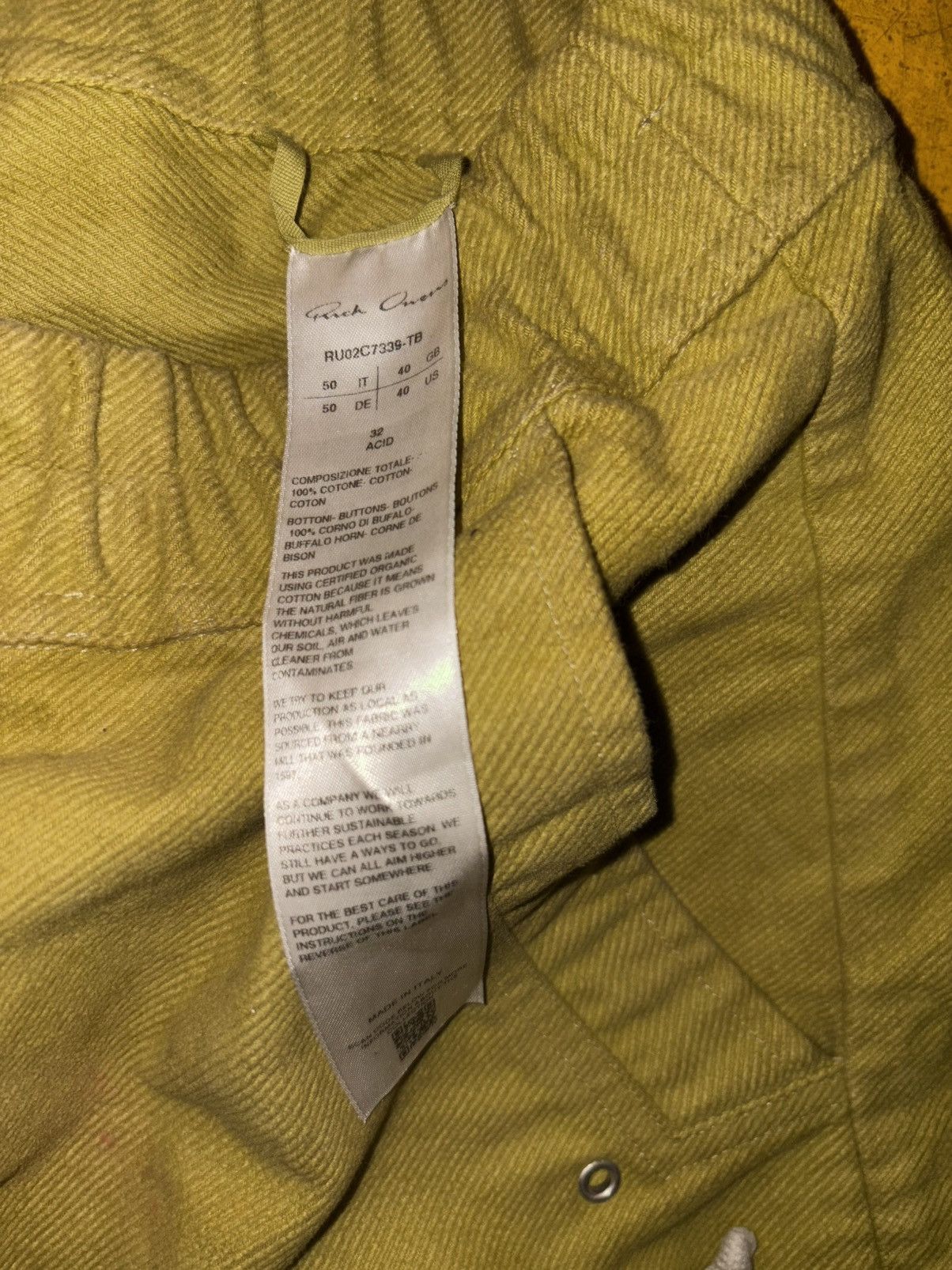 Rick Owens RARE RICK OWENS DRESS CORDUROY BELLA CARGO PANTS Size US 34 / EU 50 - 7 Thumbnail