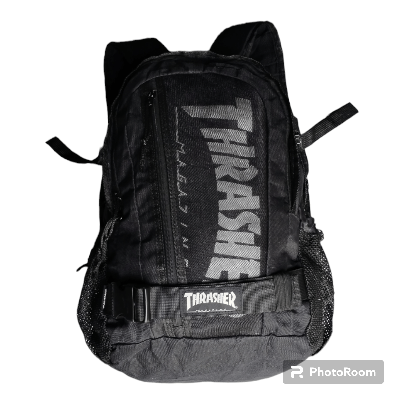 image of Skategang x Thrasher Megazine Skateboard Backpack Black, Men's