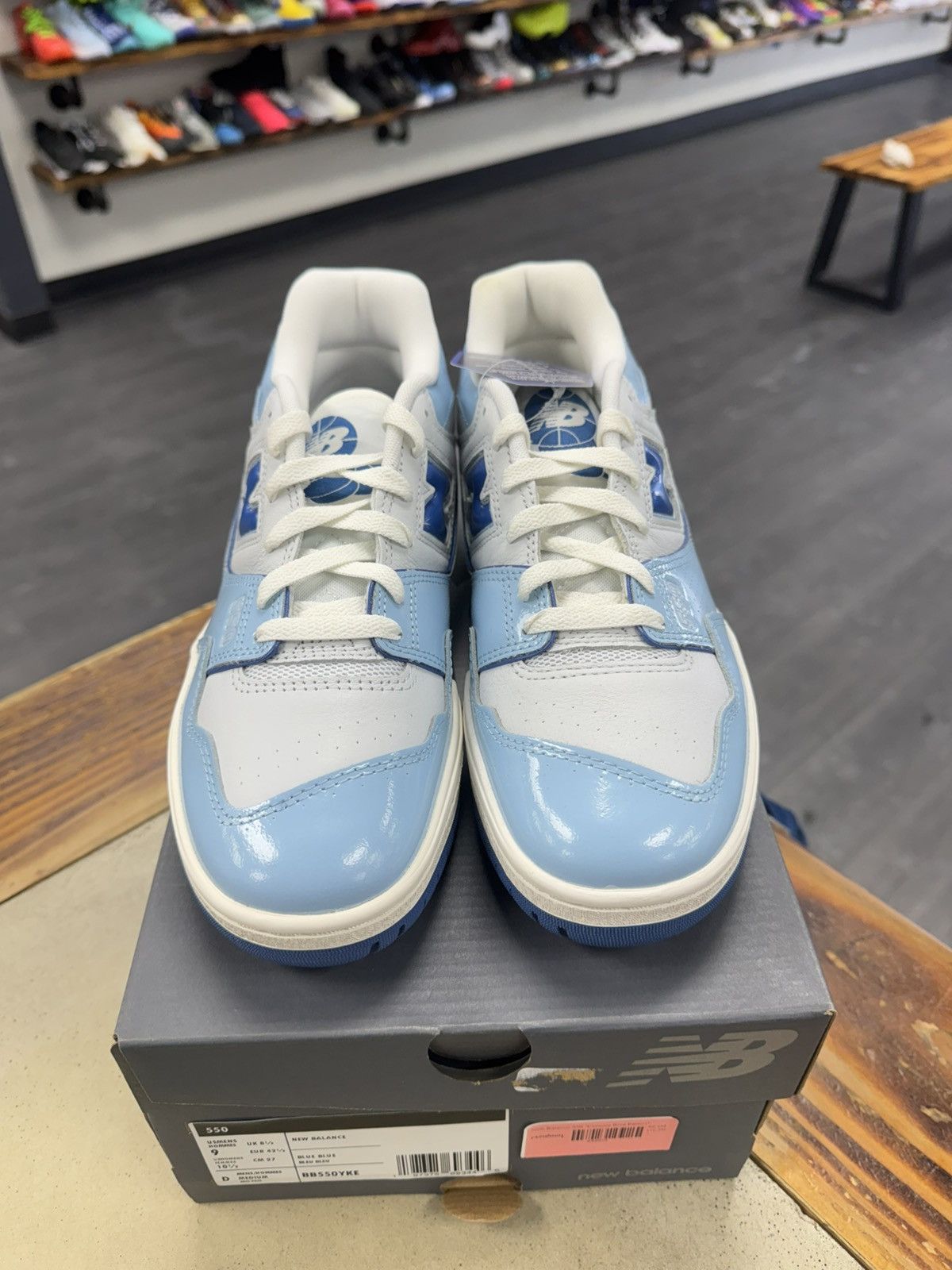 New Balance New Balance 550 Chrome Blue Patent Size US 9 / EU 42 - 4 Thumbnail